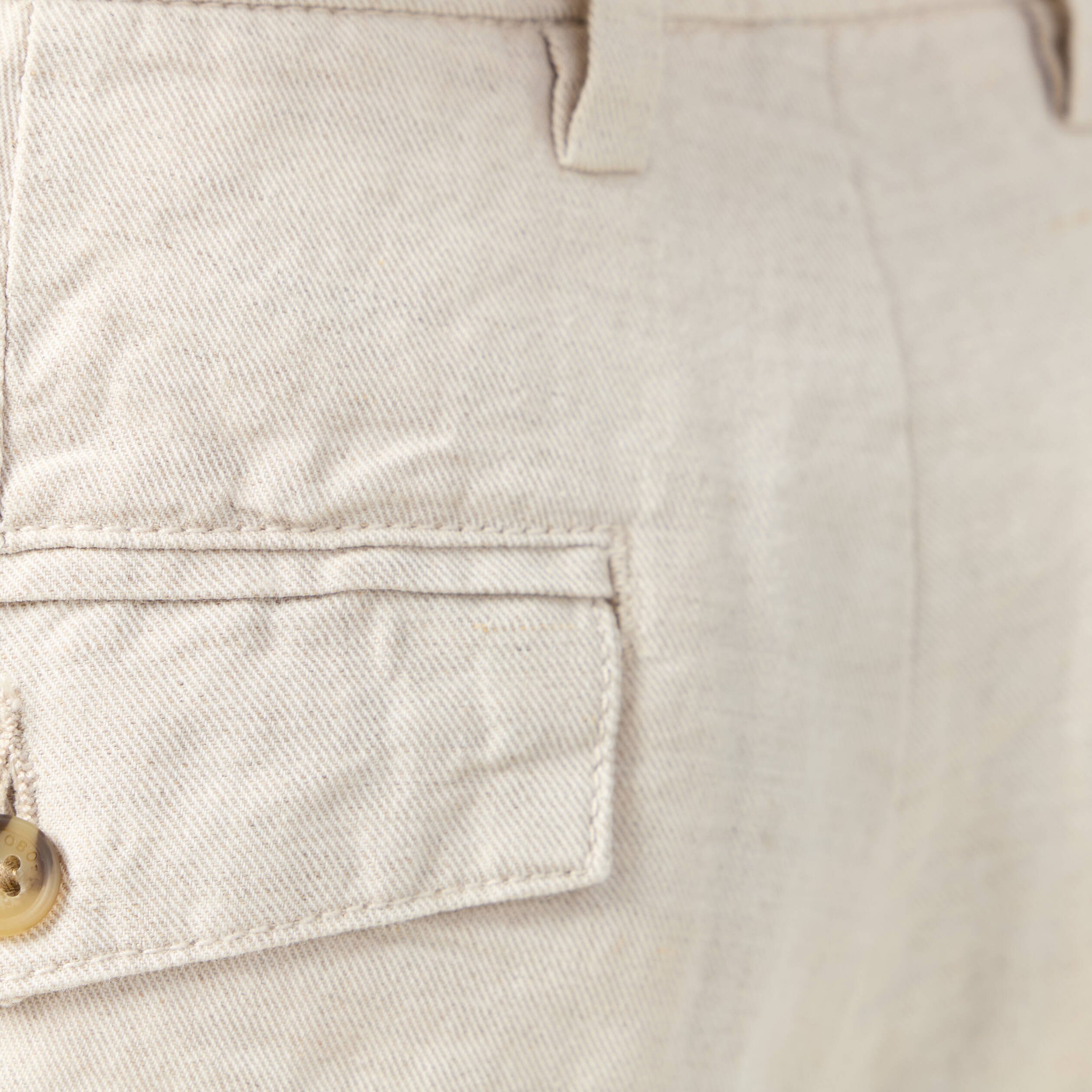 bermuda droite a coulisse beige homme Bermuda droite à coulisse beige homme