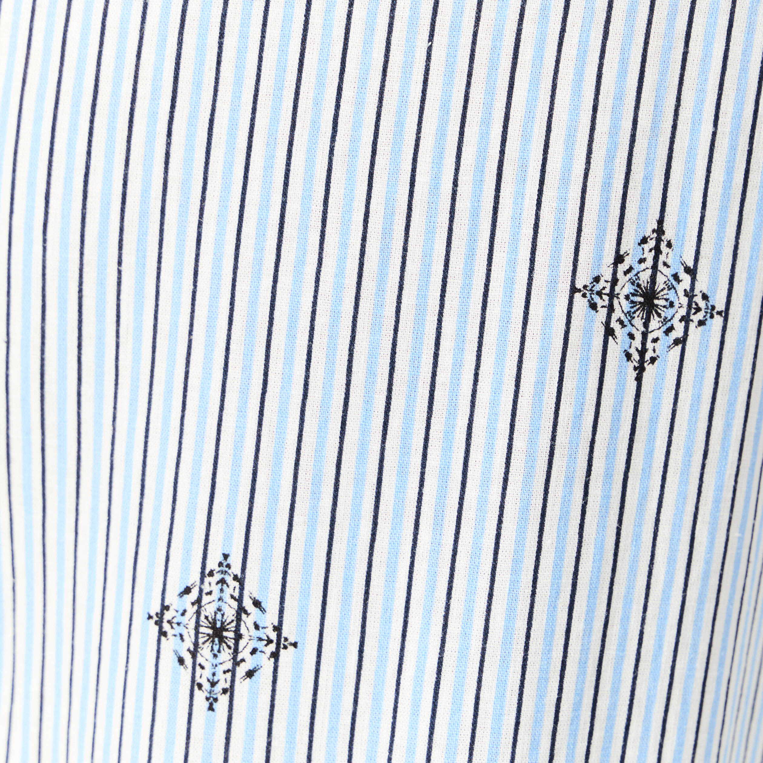 Pantalon droit 7/8&egrave;me bleu ciel femme