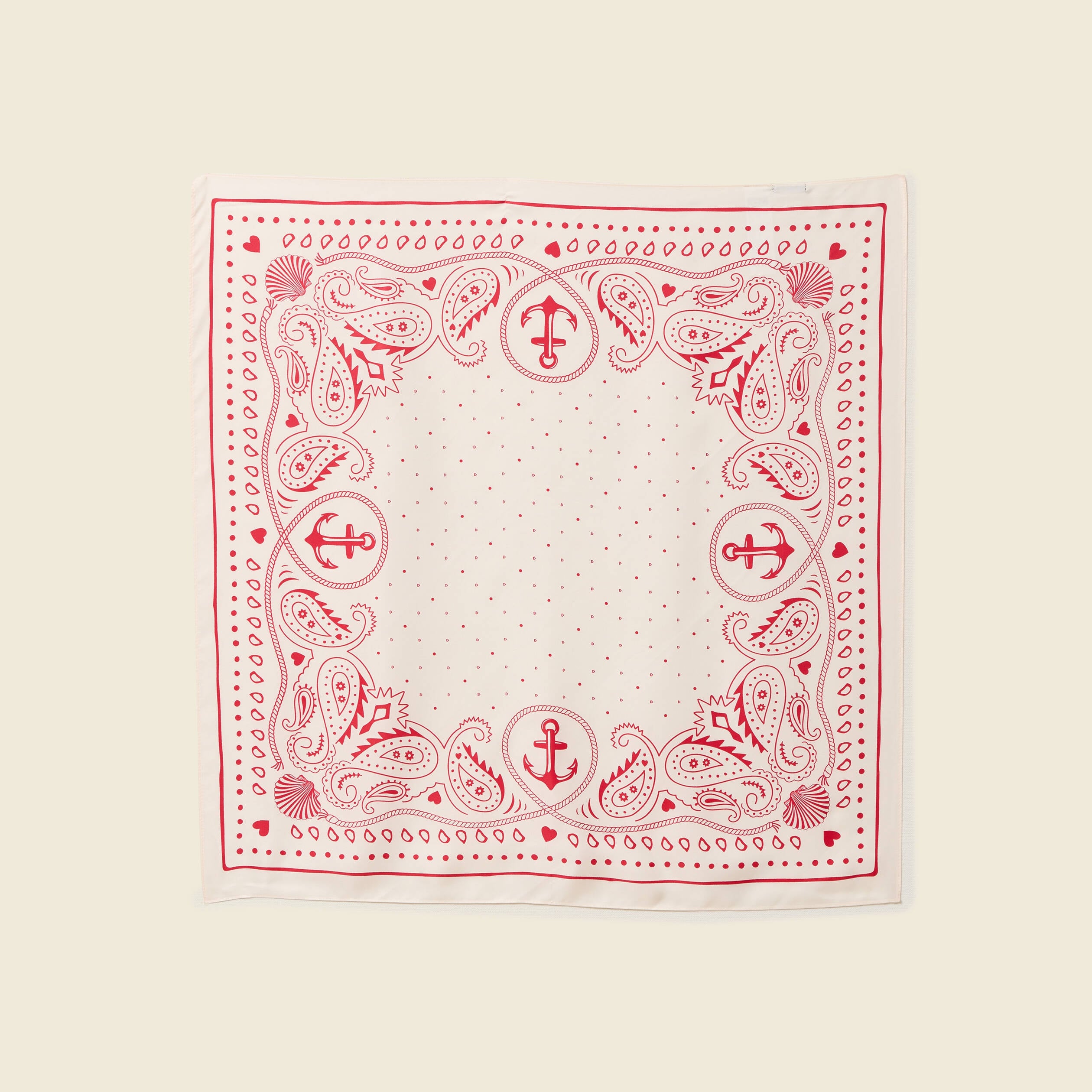 Foulard rouge femme