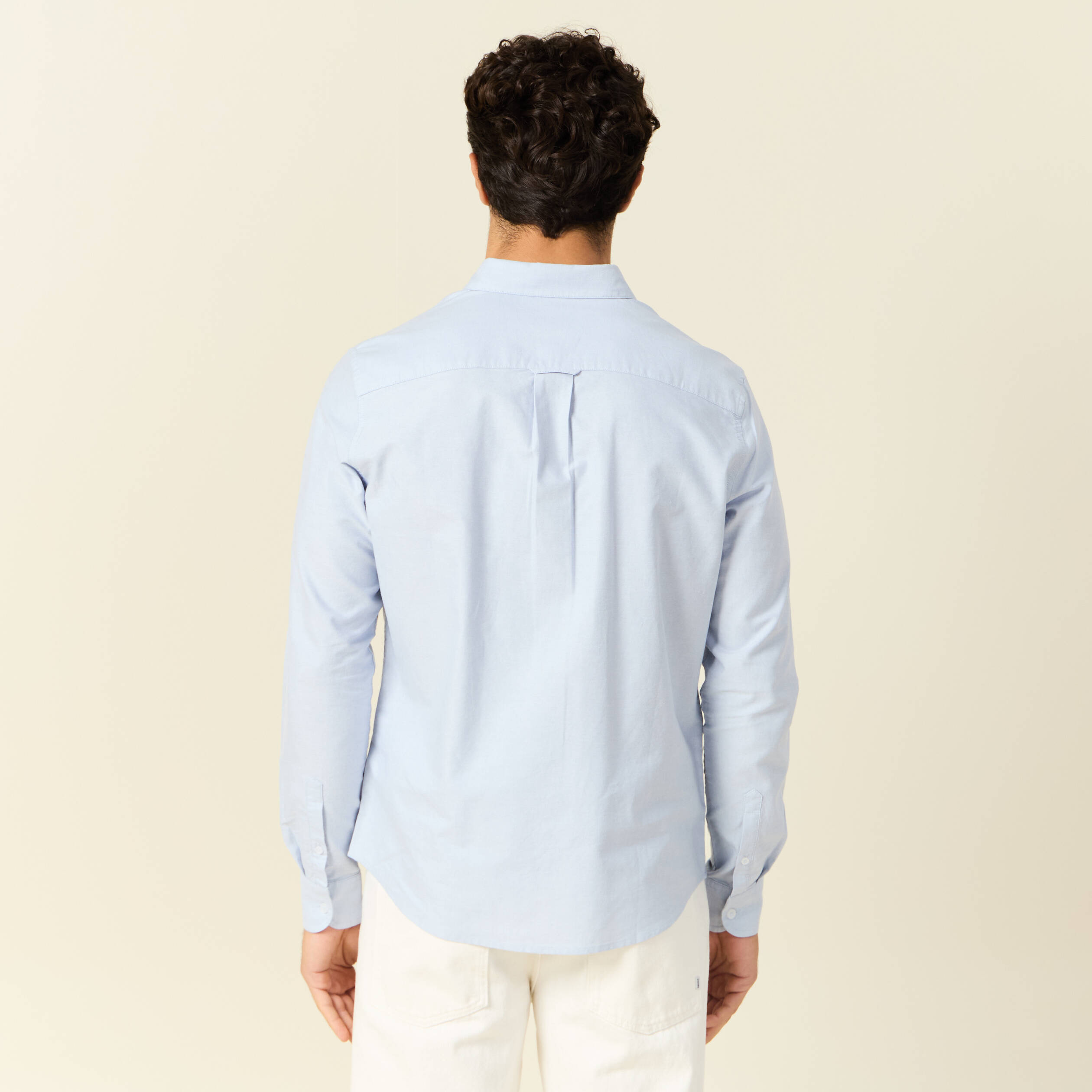 chemise manches longues bleu clair homme Chemise manches longues bleu clair homme