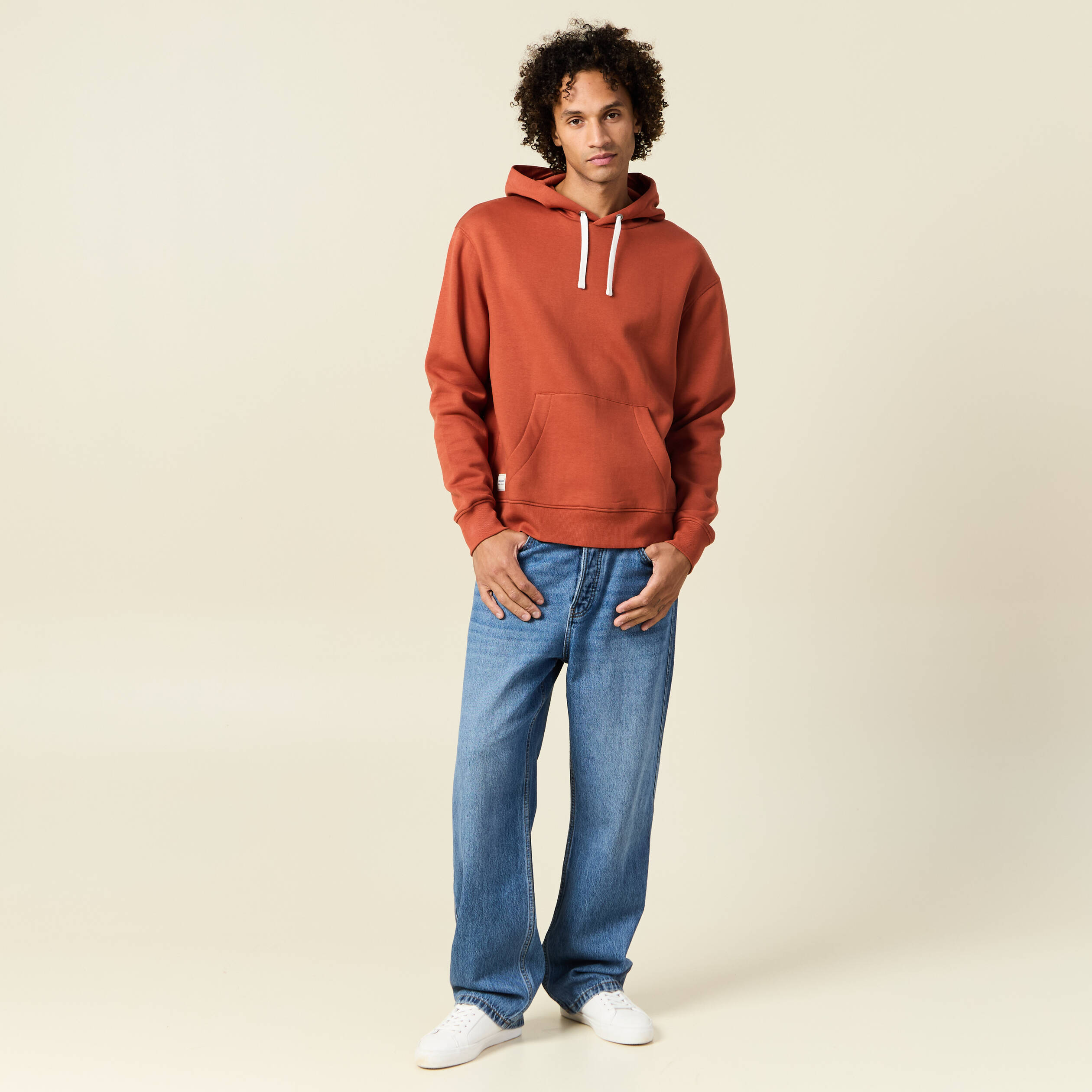 sweat a capuche marron cognac homme Sweat à capuche marron cognac homme