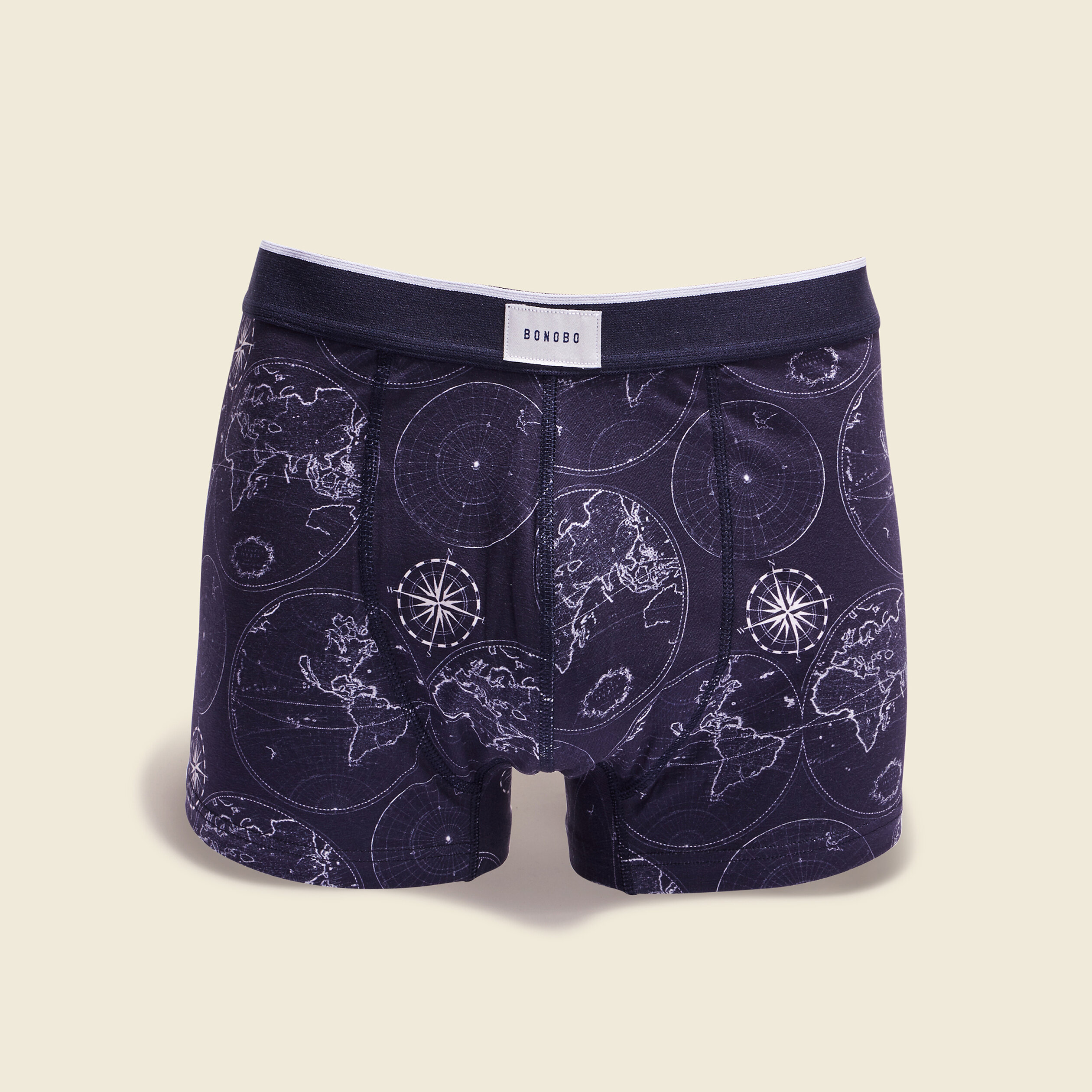 Lot 2 boxers bleu marine homme