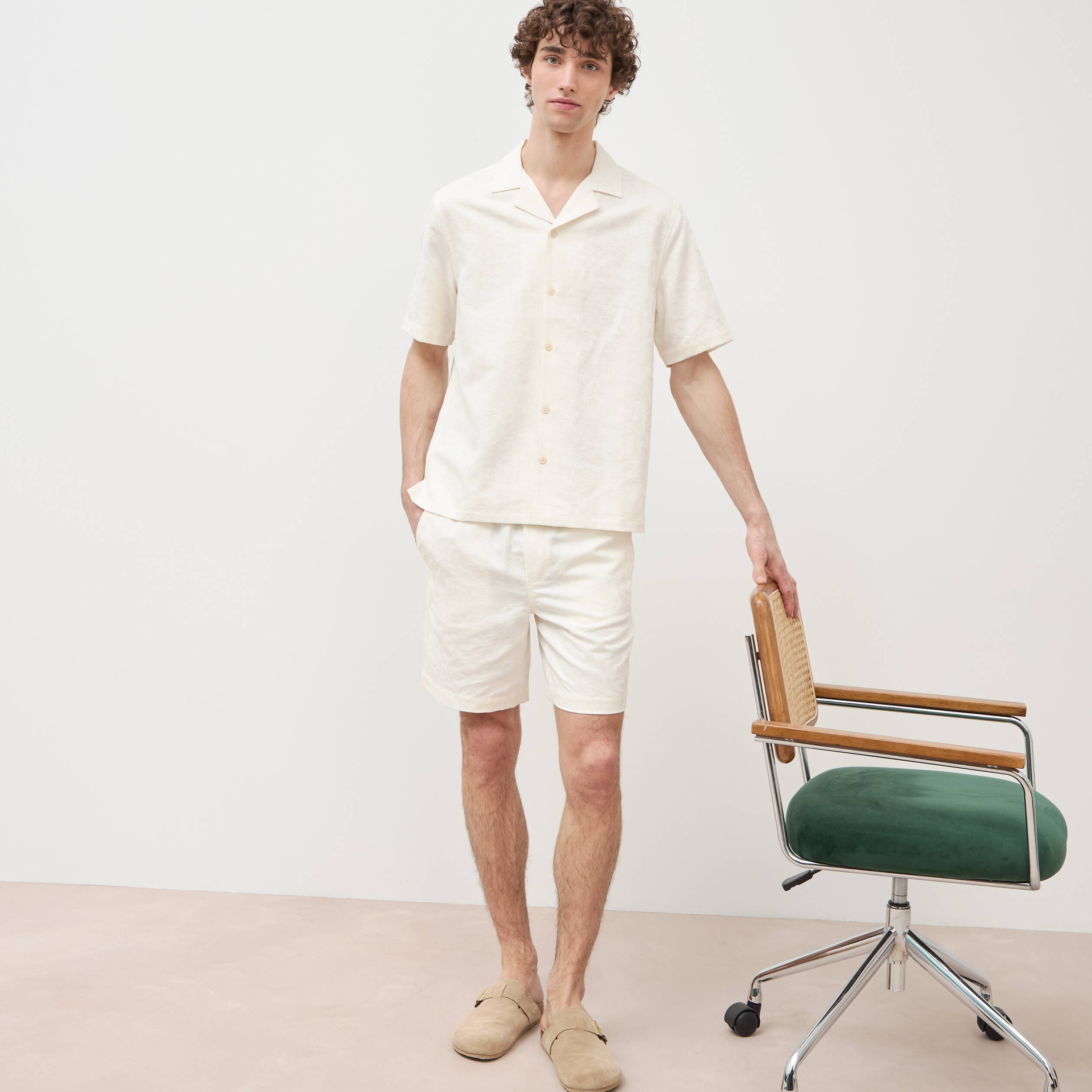 Bermuda ecru homme