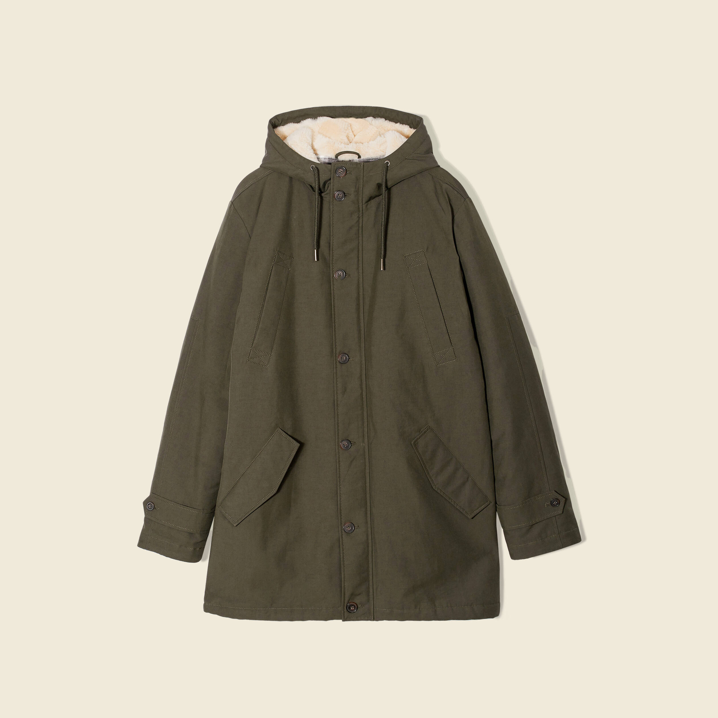 Parka homme sales vert kaki