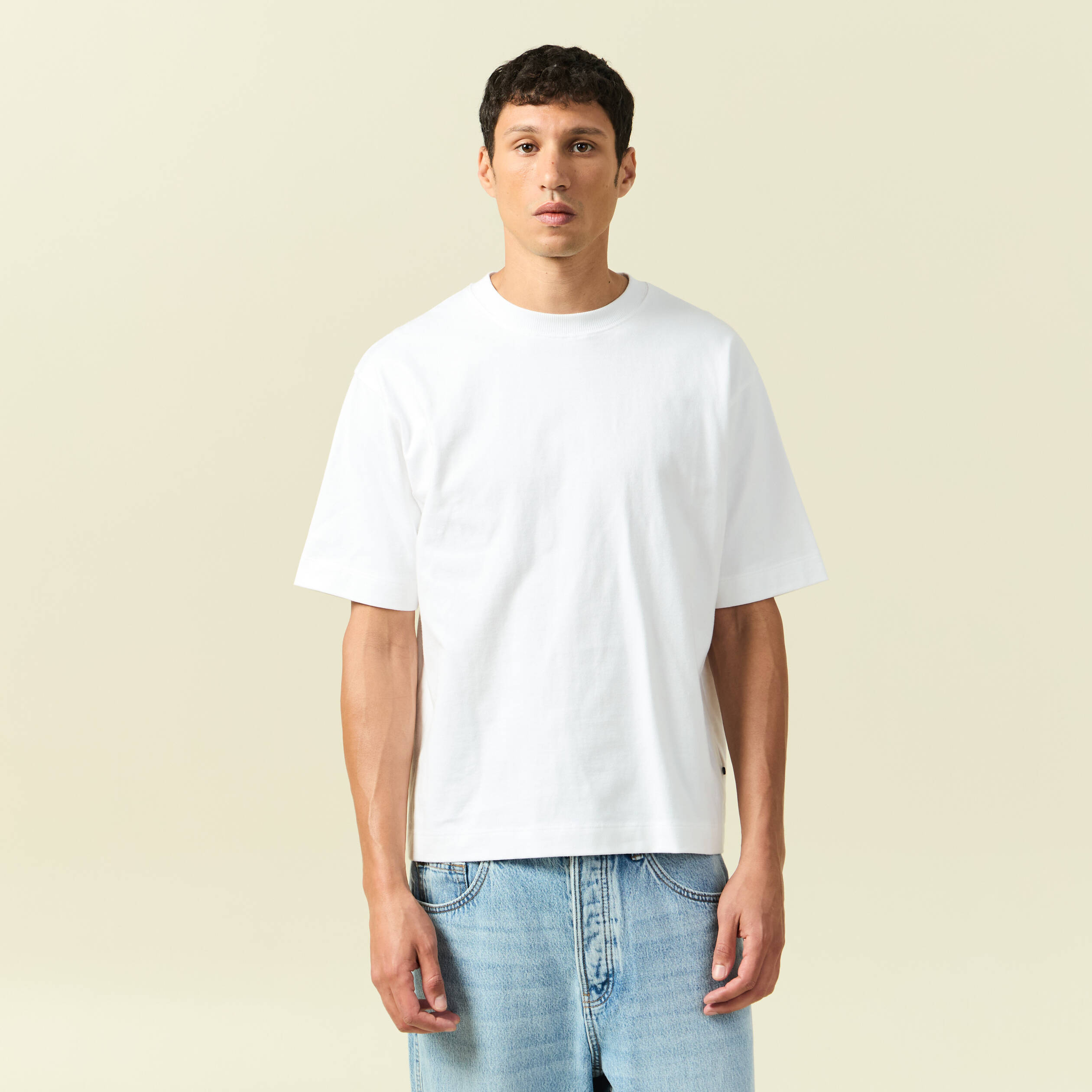 T-shirt en coton blanc homme