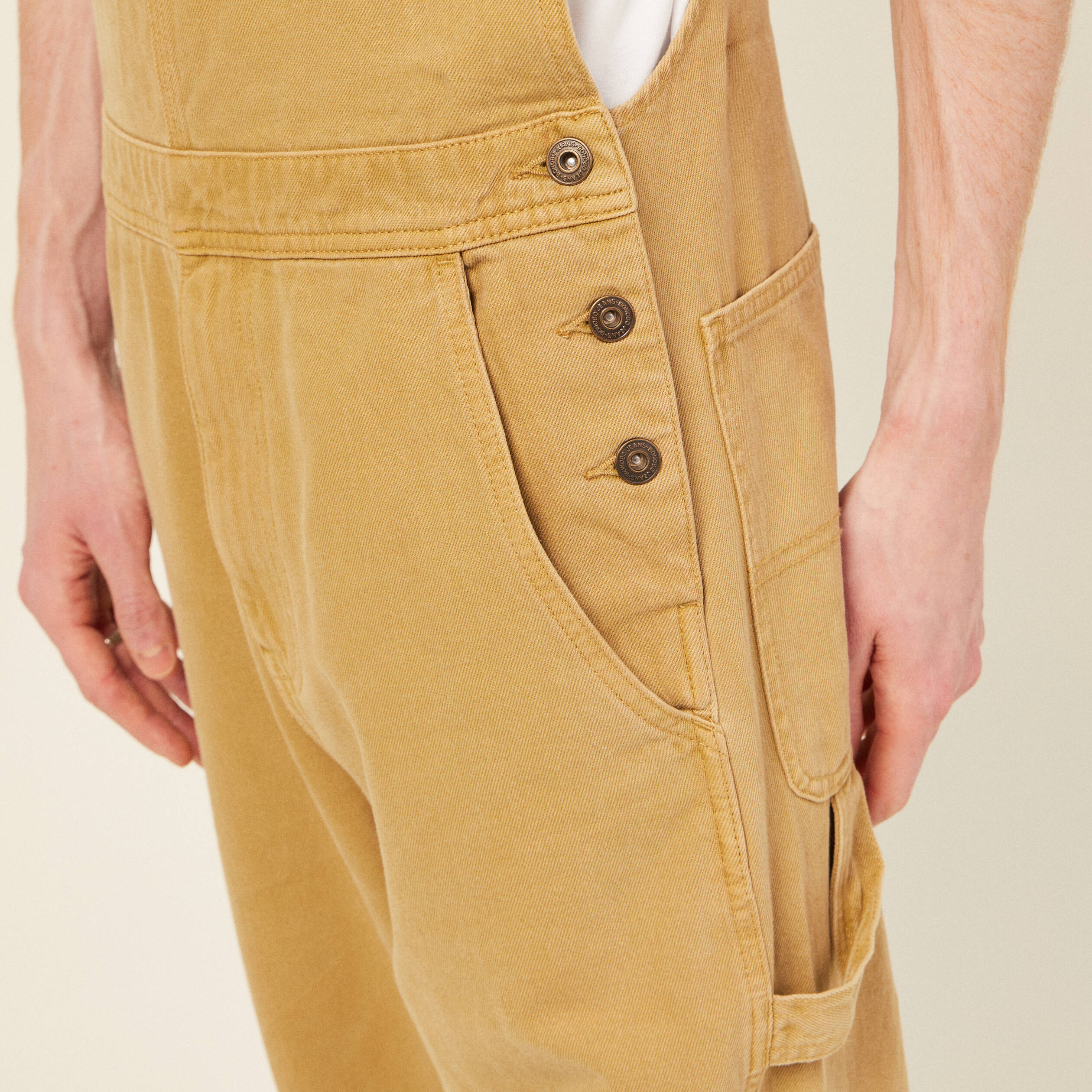 salopette large beige homme Salopette large beige homme