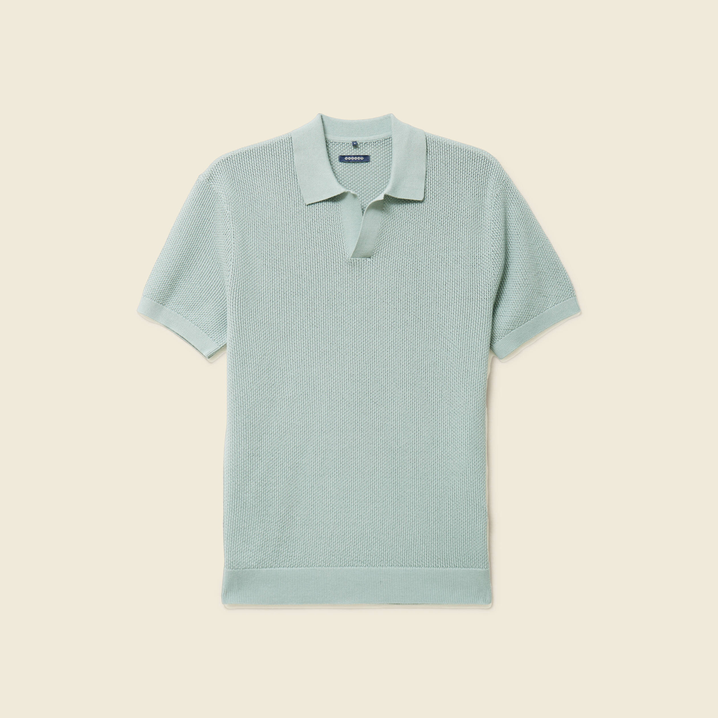 Polo manches courtes vert clair homme