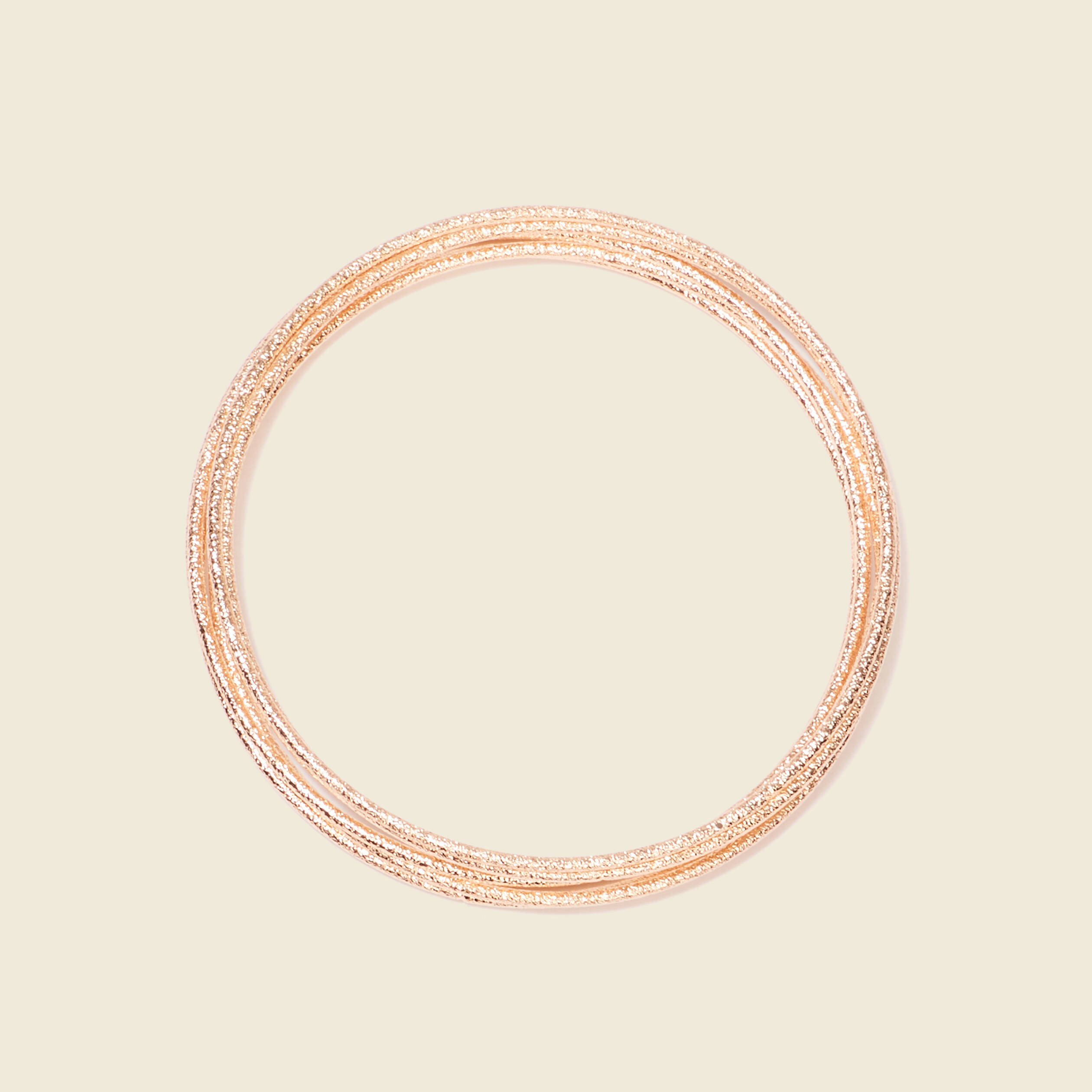 Bracelet multi anneaux couleur or femme