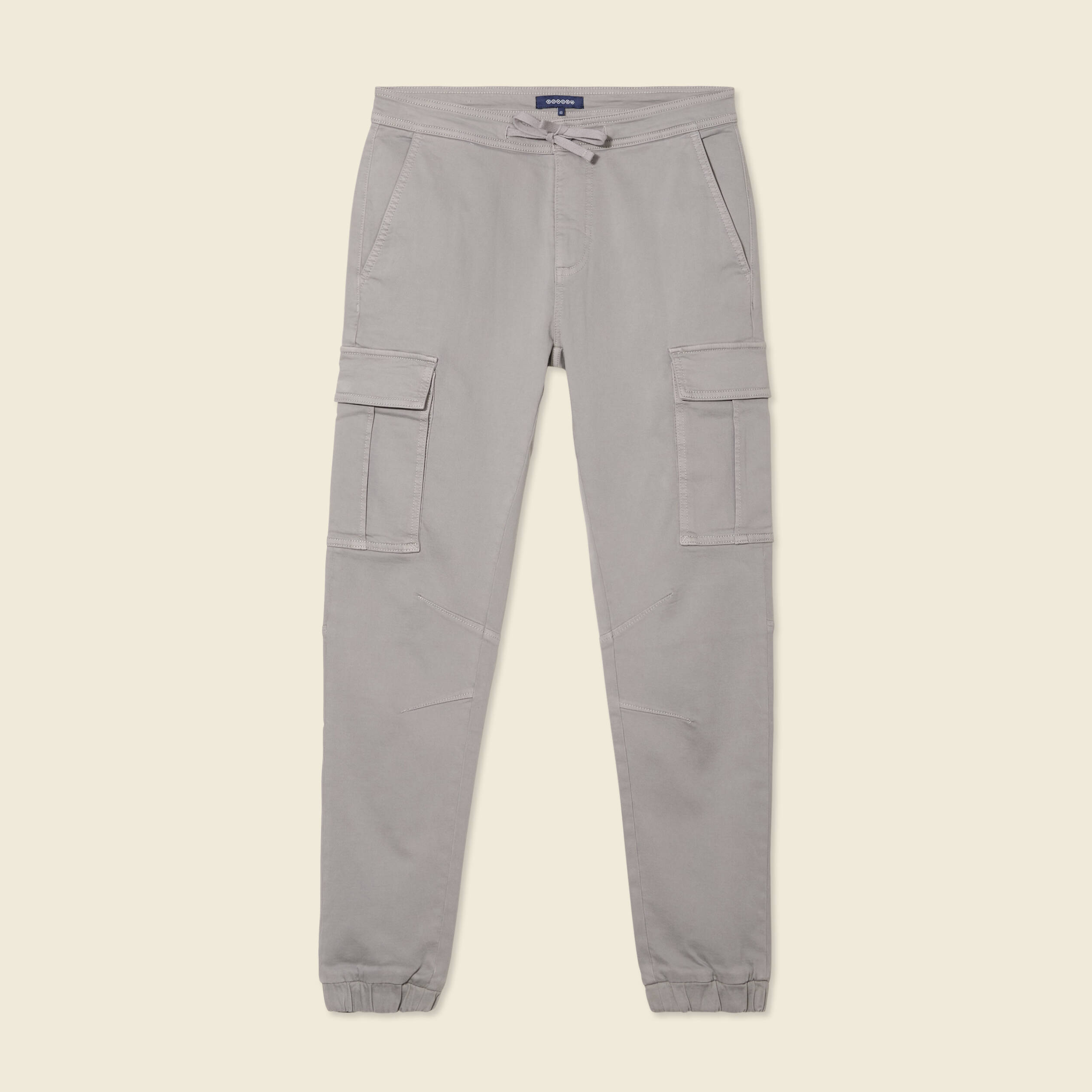 pantalon battle bas resserre gris homme Pantalon battle bas resserré gris homme