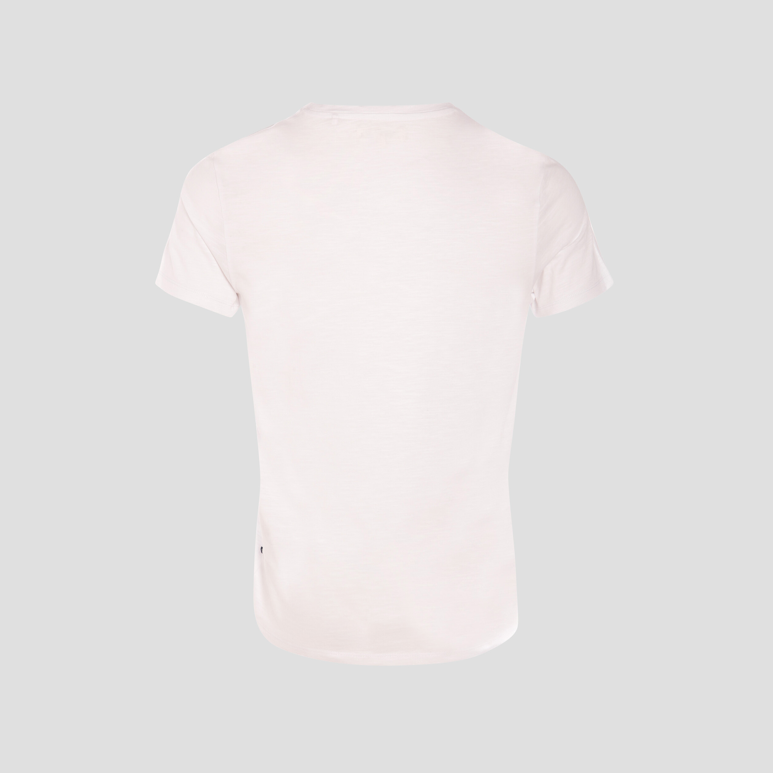 T-shirt ajust&eacute; col rond manches courtes blanc homme