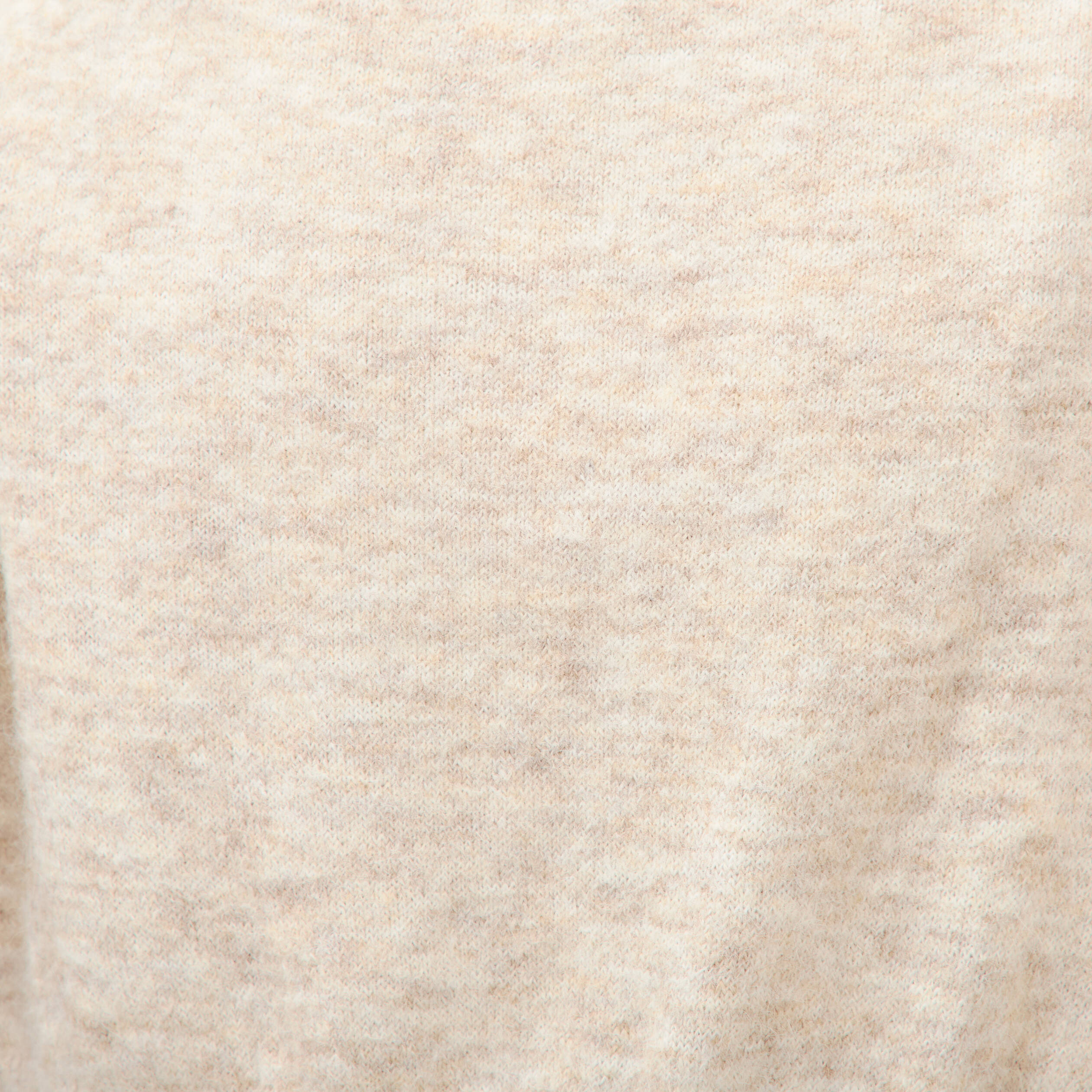 Gilet manches longues col rond creme femme