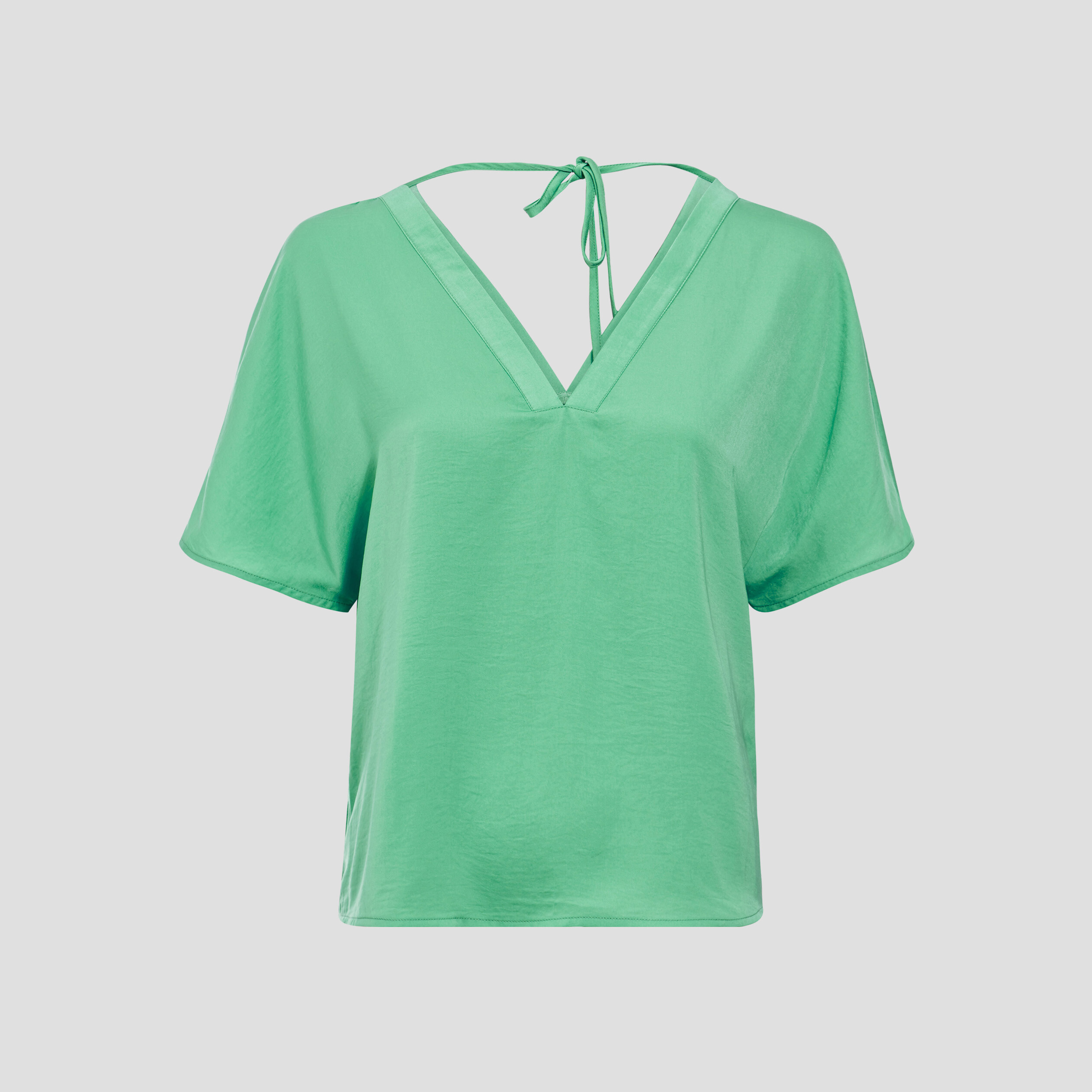 Blouse manches courtes vert menthe femme