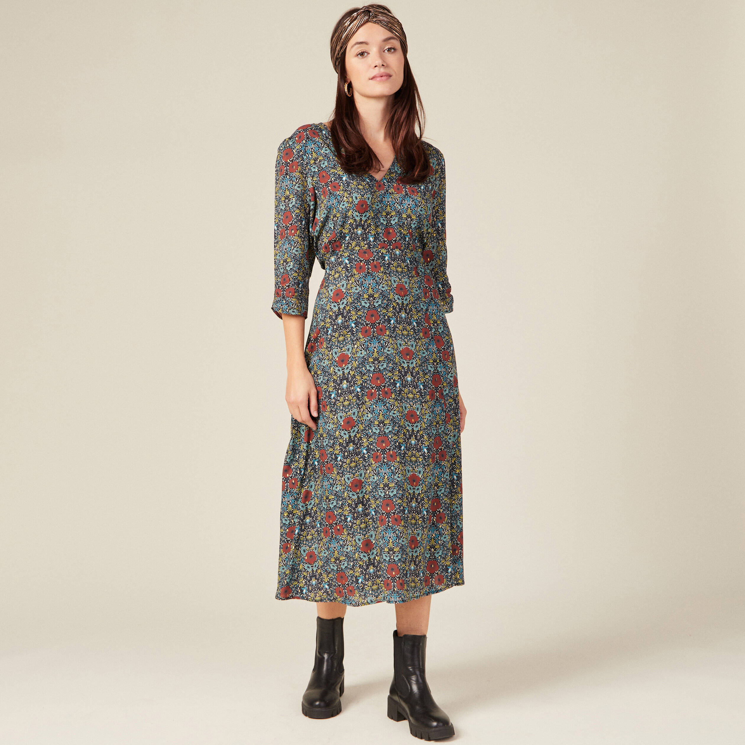 robe longue evasee noir femme Robe longue évasée noir femme