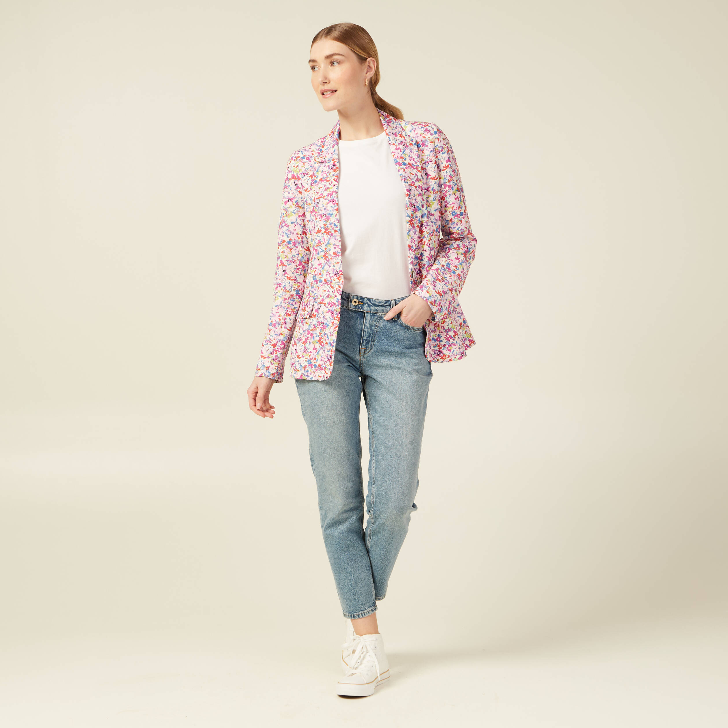 veste blazer eco responsable rose femme Veste blazer éco-responsable rose femme