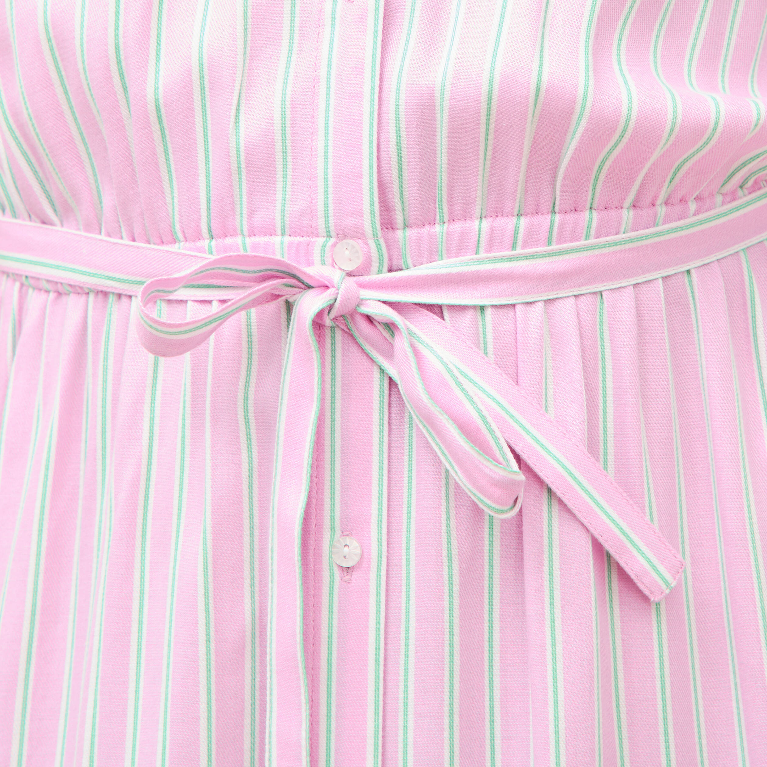 Robe longue &eacute;vas&eacute;e ceintur&eacute;e rose femme