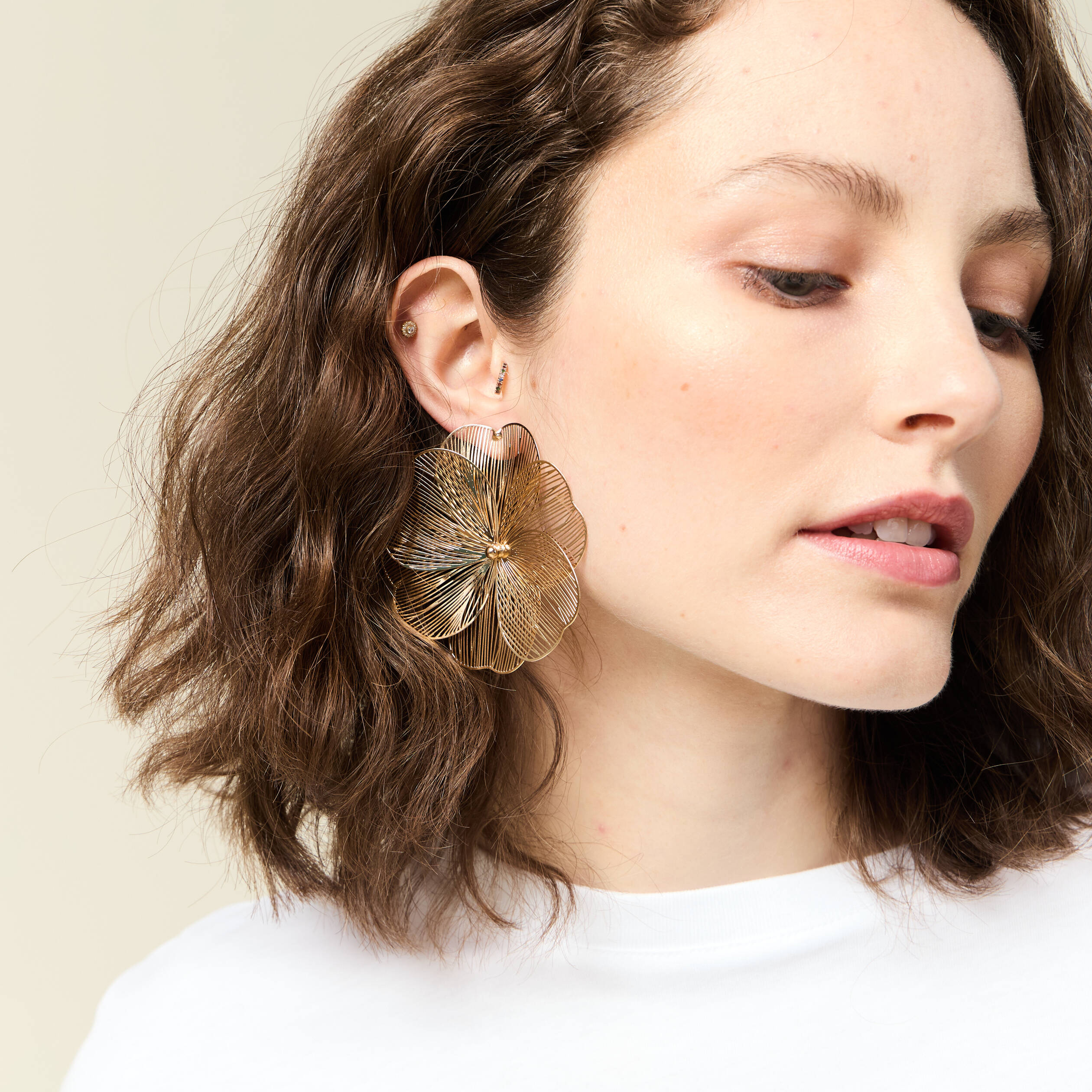 boucles doreilles pendantes couleur or femme Boucles d'oreilles pendantes couleur or femme