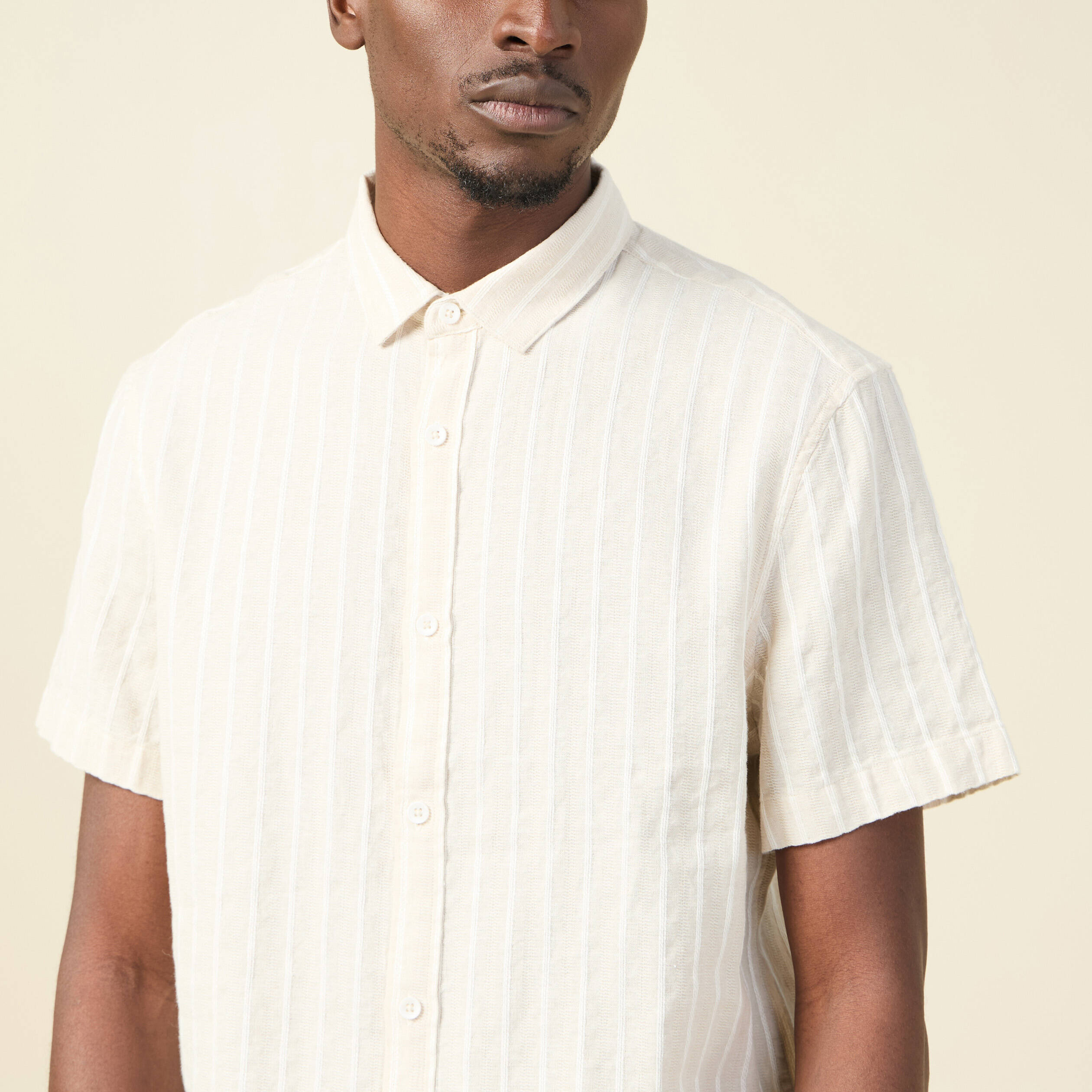 chemise manches courtes ecru homme Chemise manches courtes ecru homme