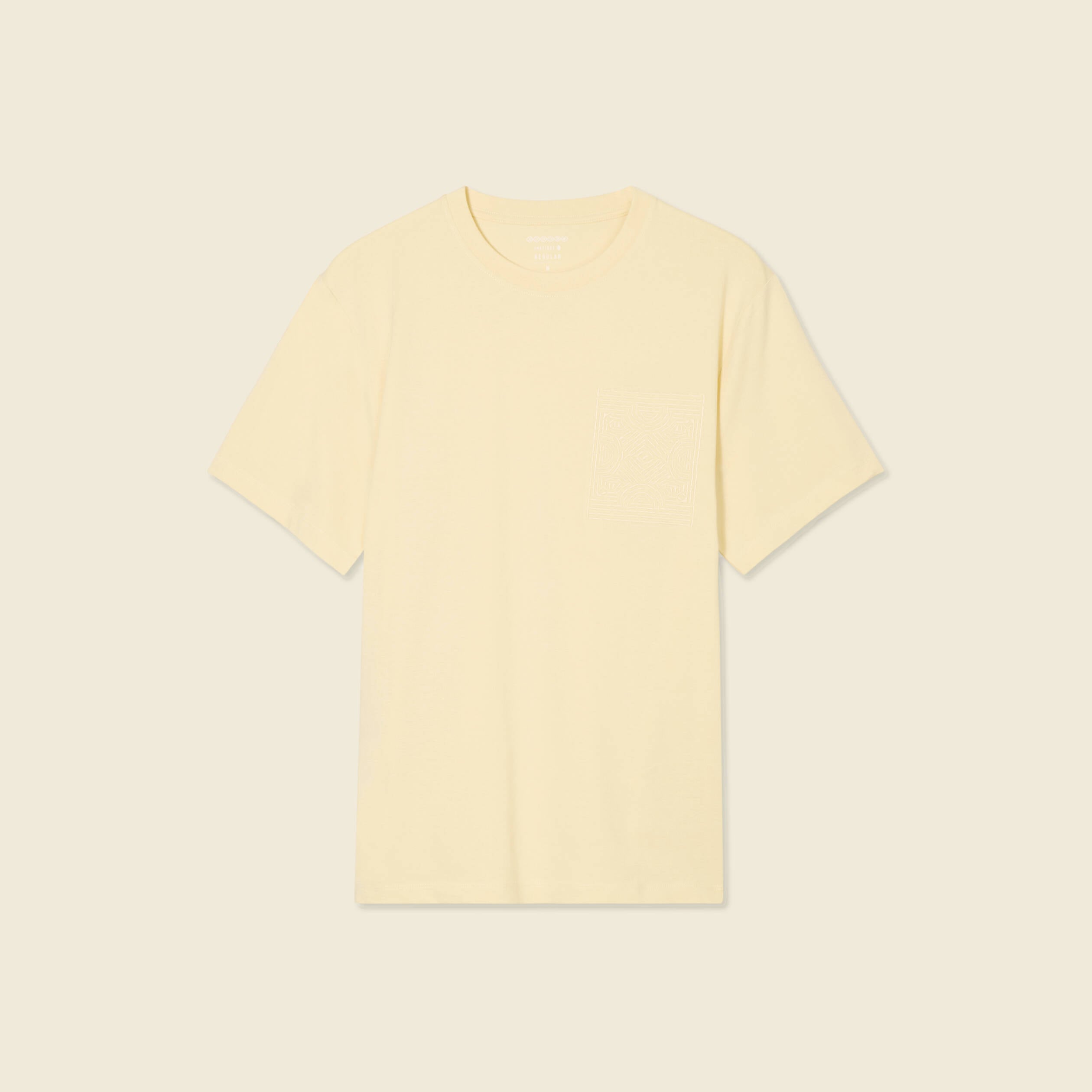 T-shirt manches courtes jaune homme