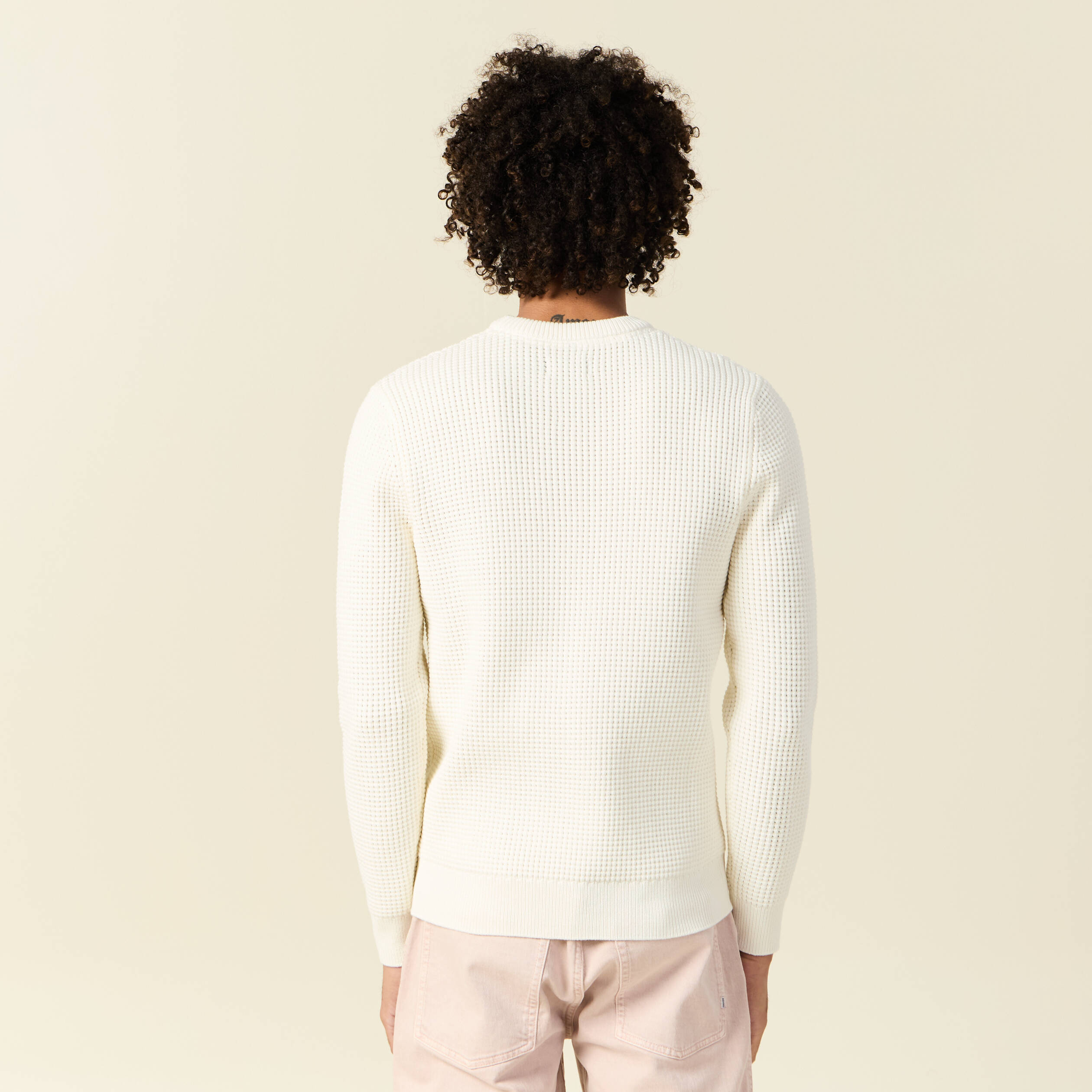 pull eco responsable ecru homme Pull éco-responsable ecru homme