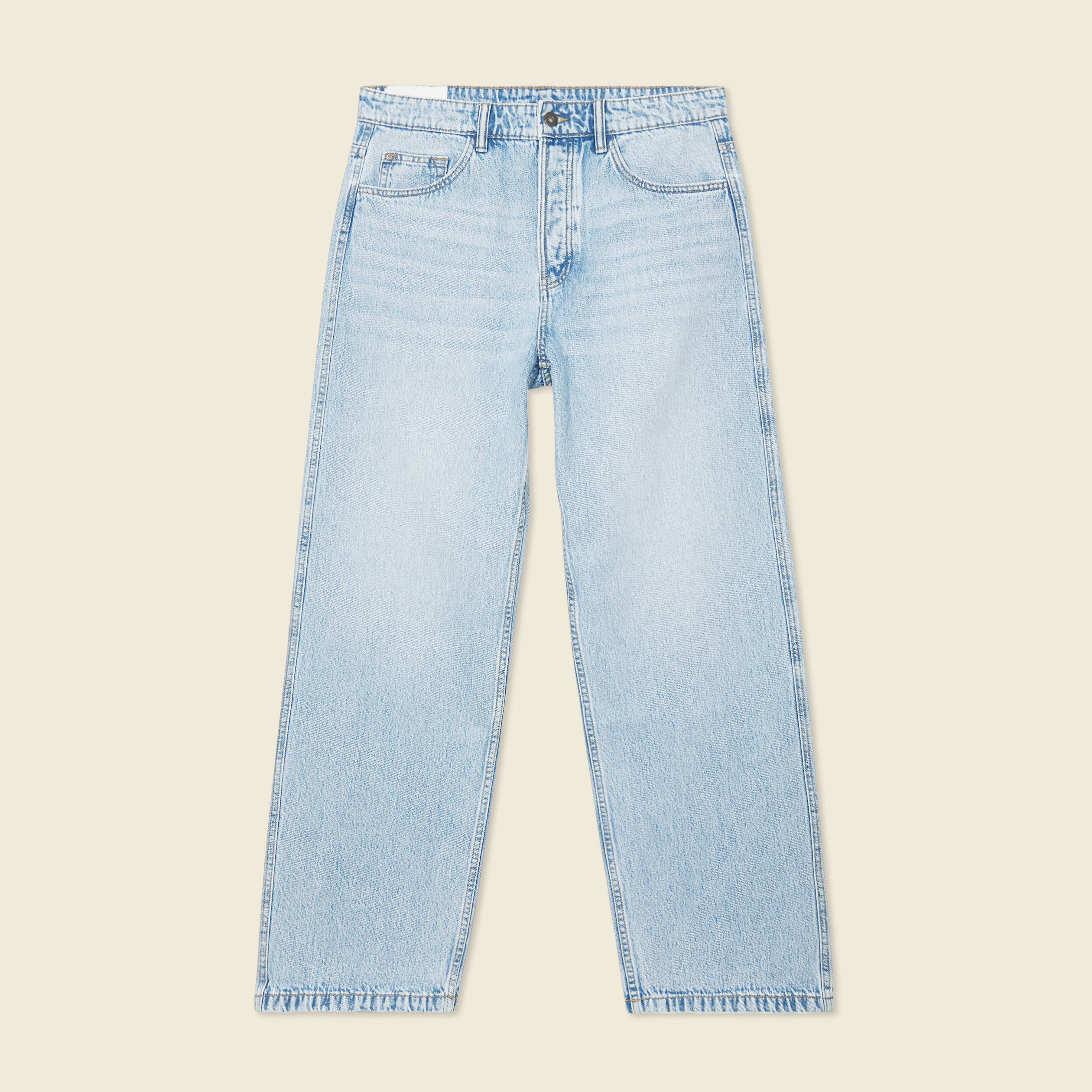jeans loose 5 poches denim snow bleach homme Jeans loose 5 poches denim snow bleach homme