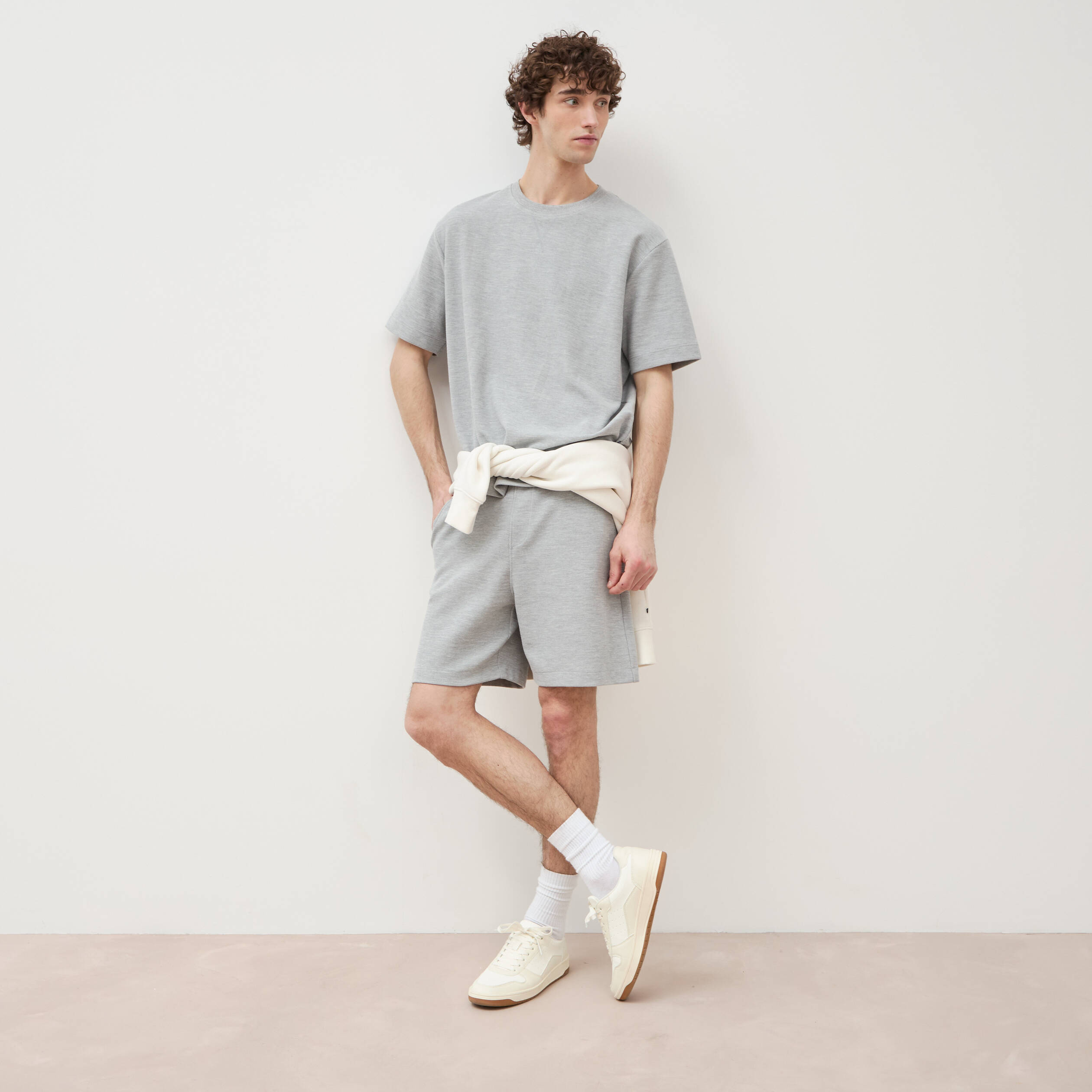 Short gris homme
