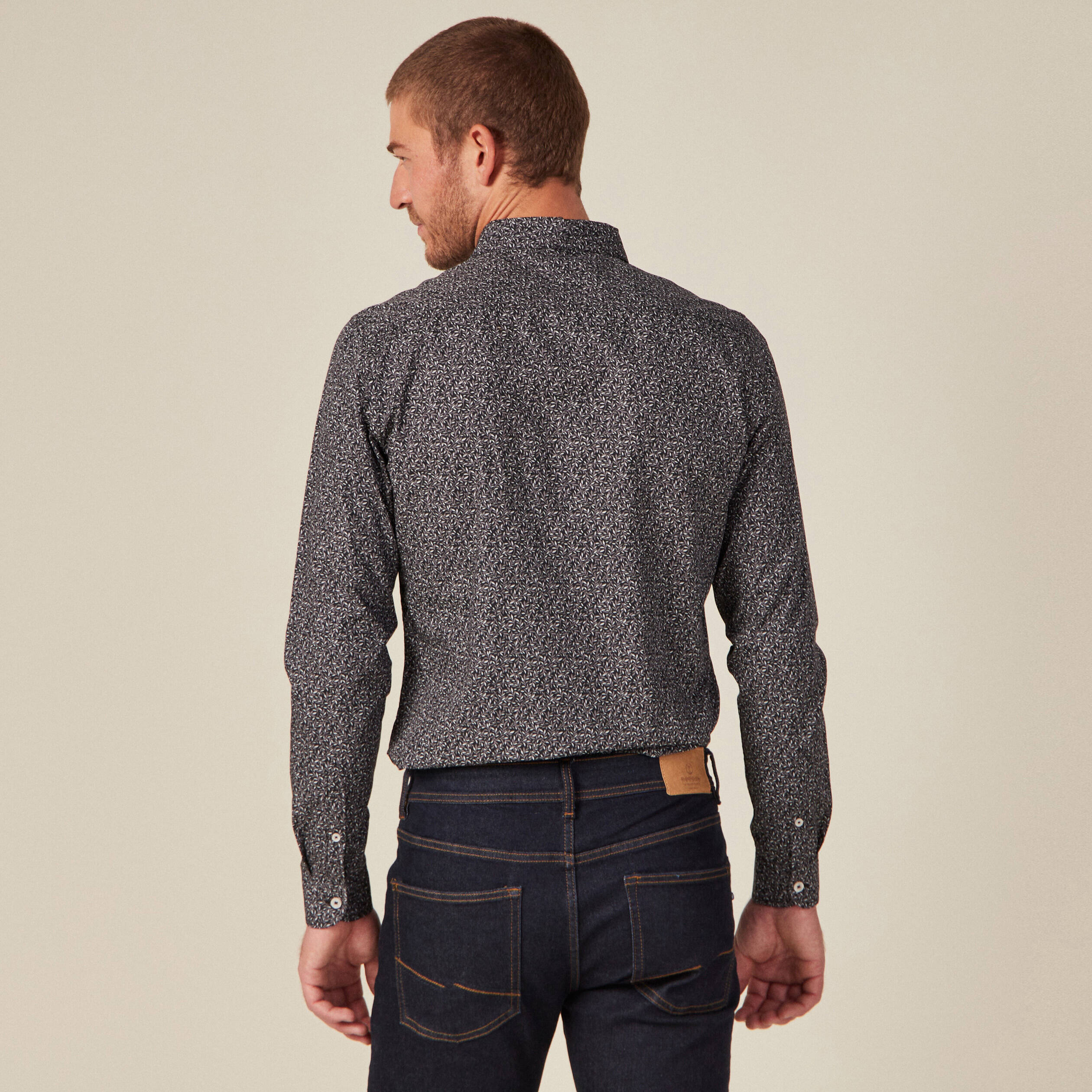 Chemise éco-responsable noir homme