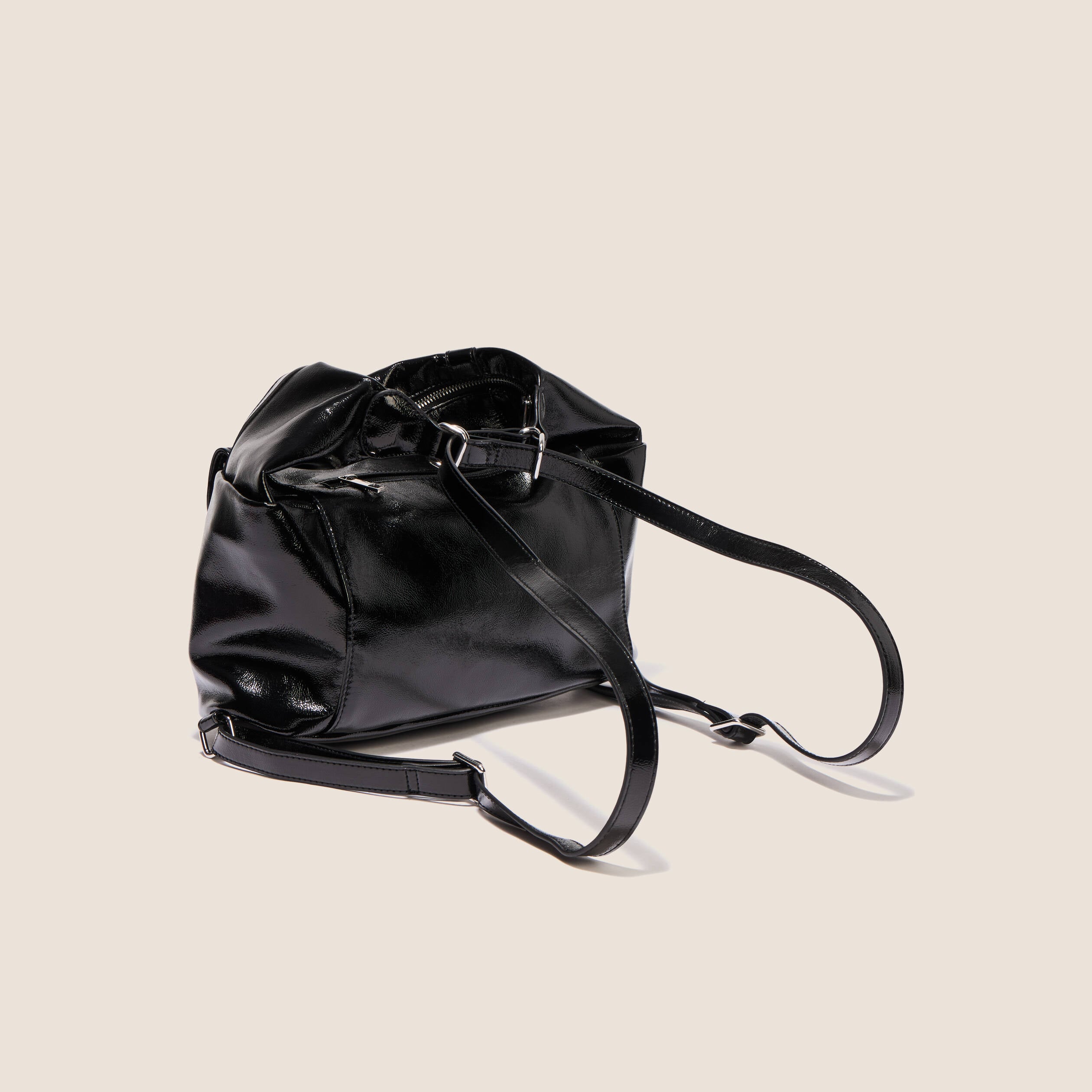 Sac port&eacute; &eacute;paule doubl&eacute; 2 en 1 noir femme