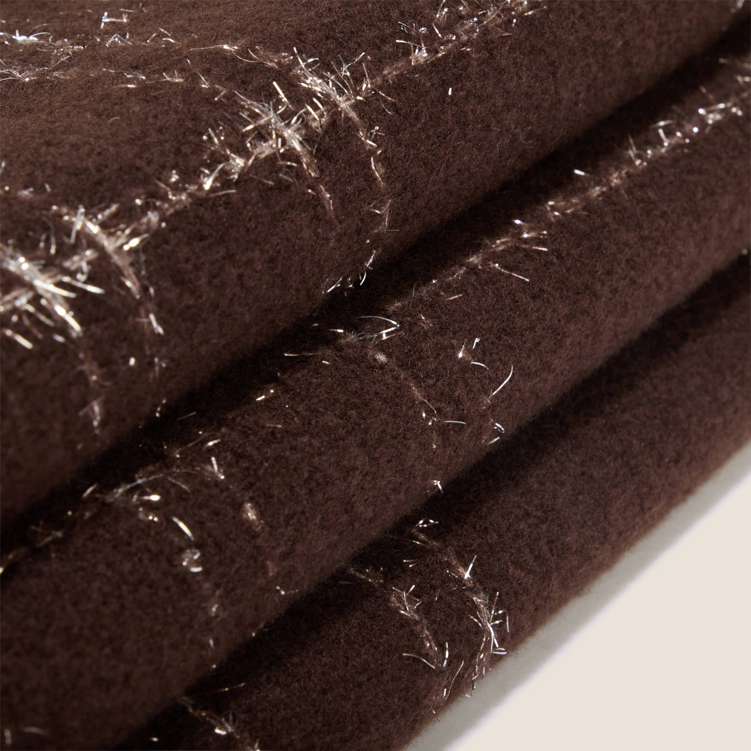 &Eacute;charpe fluide marron fonc&eacute; femme