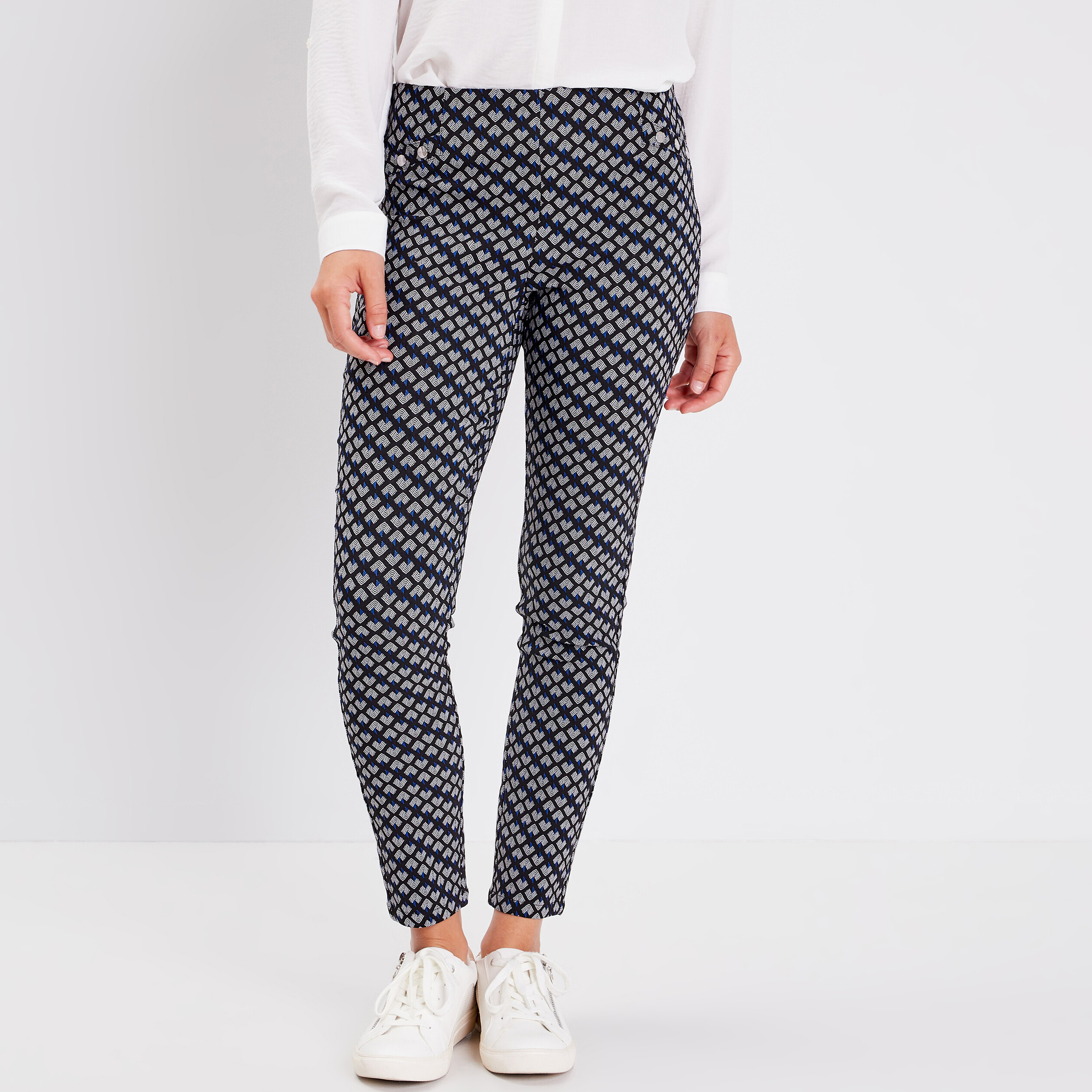 tregging taille elastiquee noir femme Tregging taille élastiquée noir femme