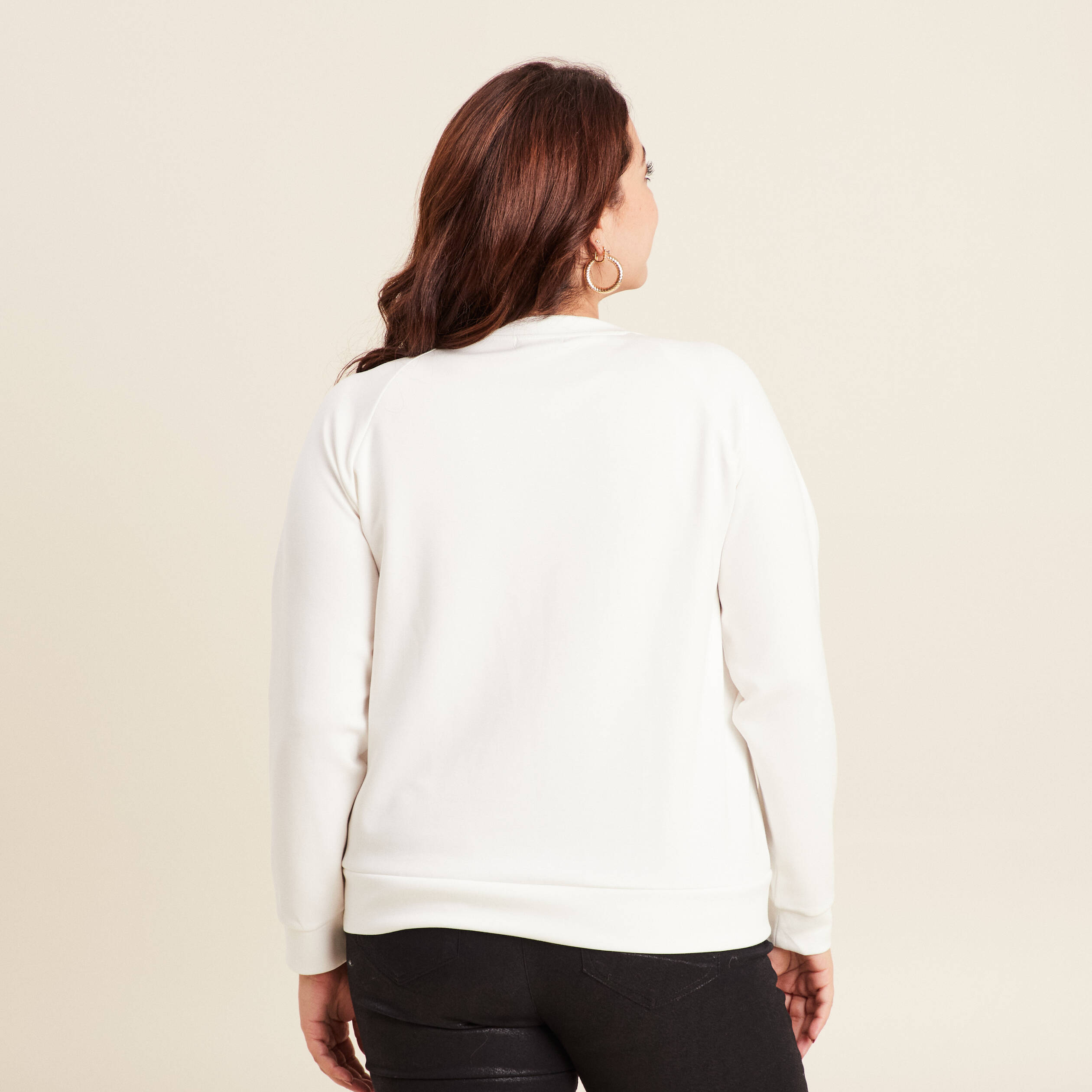 t shirt manches longues ecru femme T-shirt manches longues ecru femme