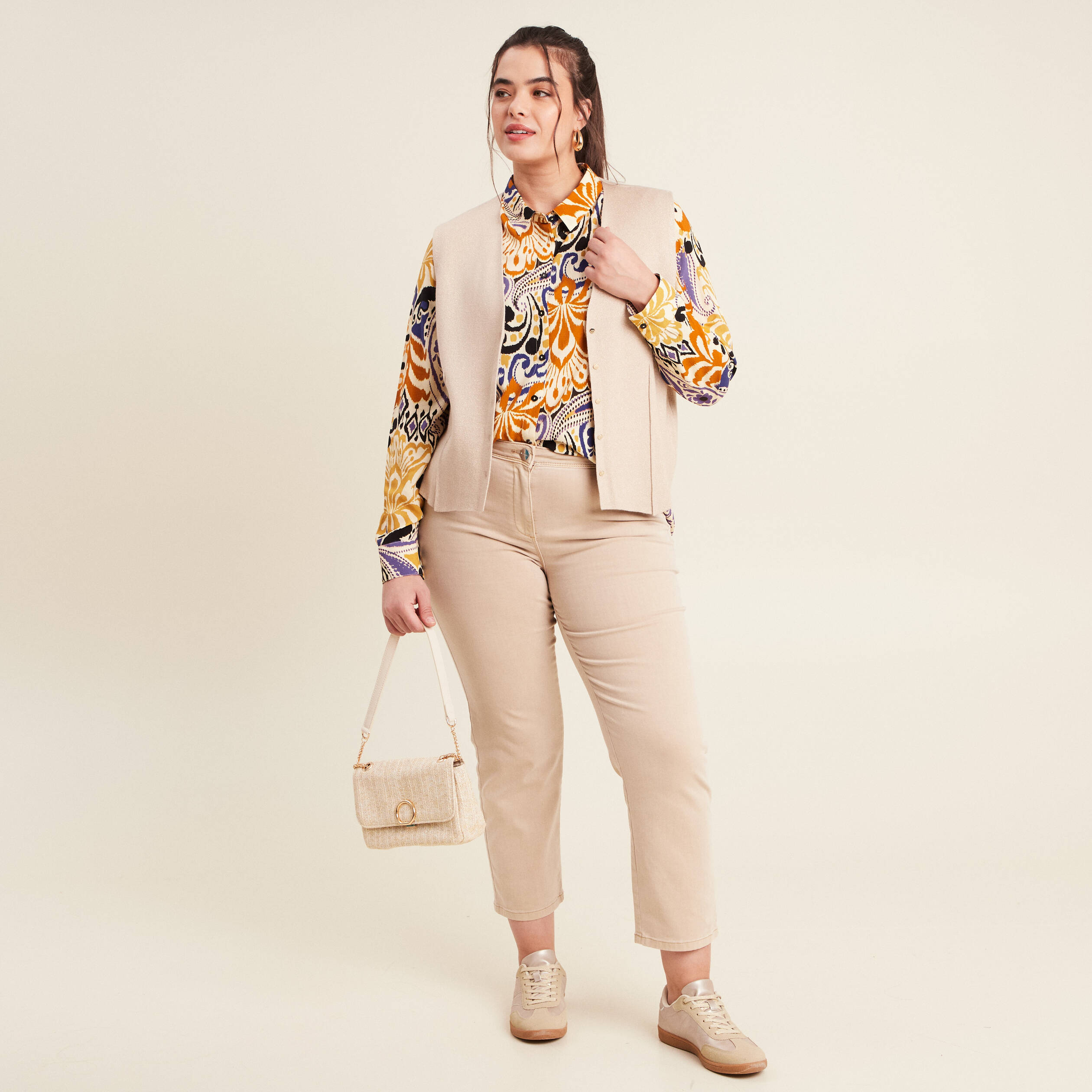 gilet sans manches couleur or femme Gilet sans manches couleur or femme