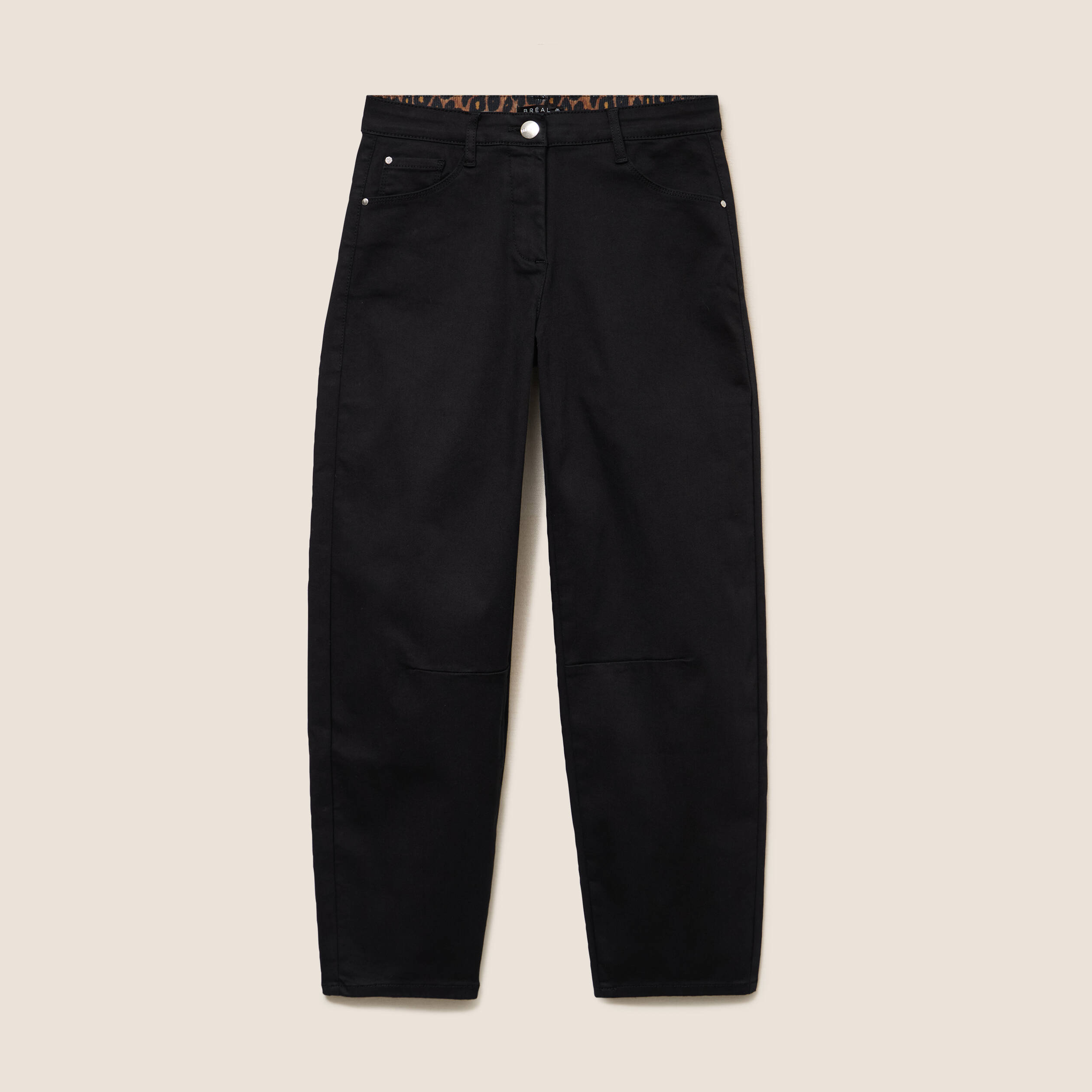 Pantalon magique coupe barrel l'Unique noir femme