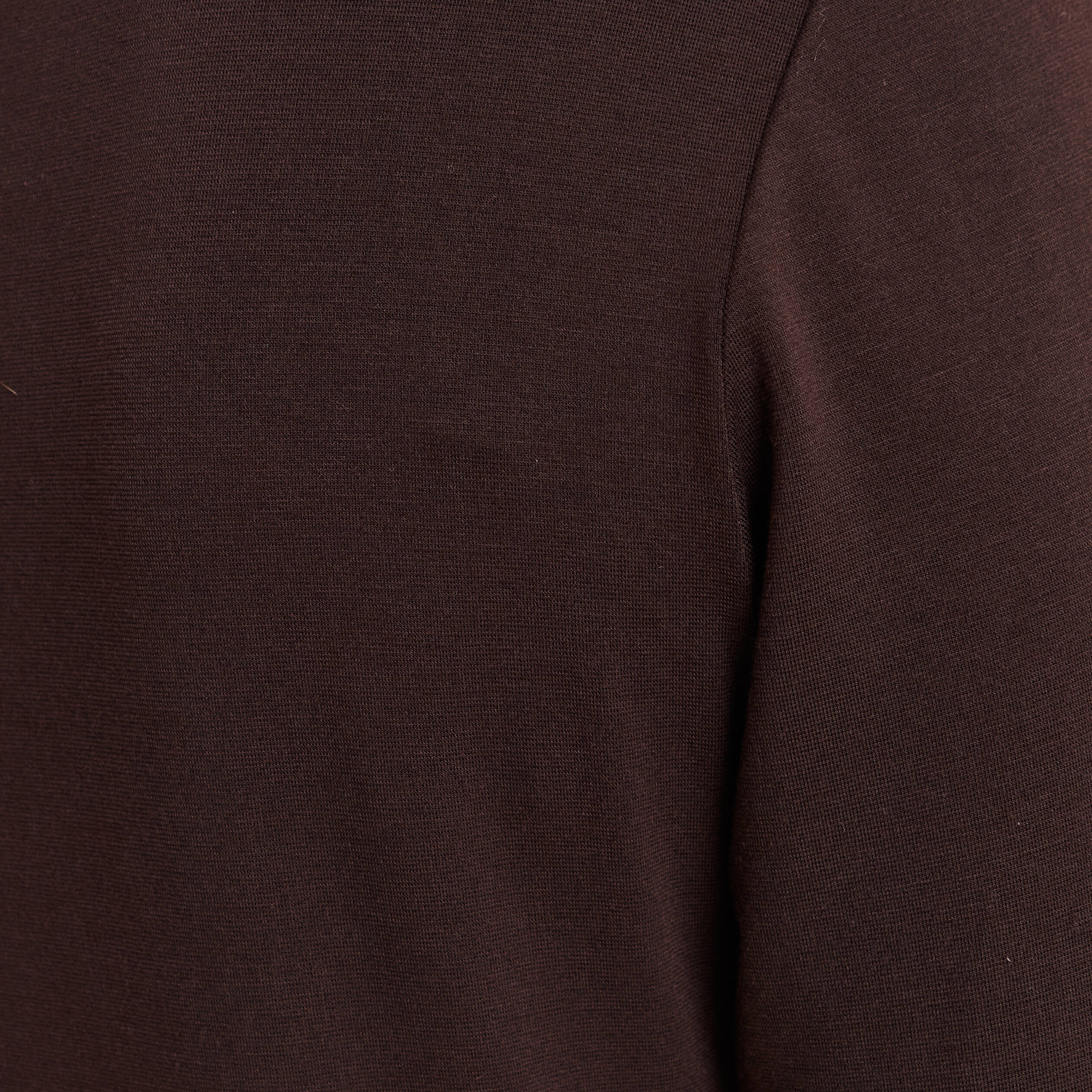 T-shirt thermo-douceur manches longues marron fonc&eacute; femme
