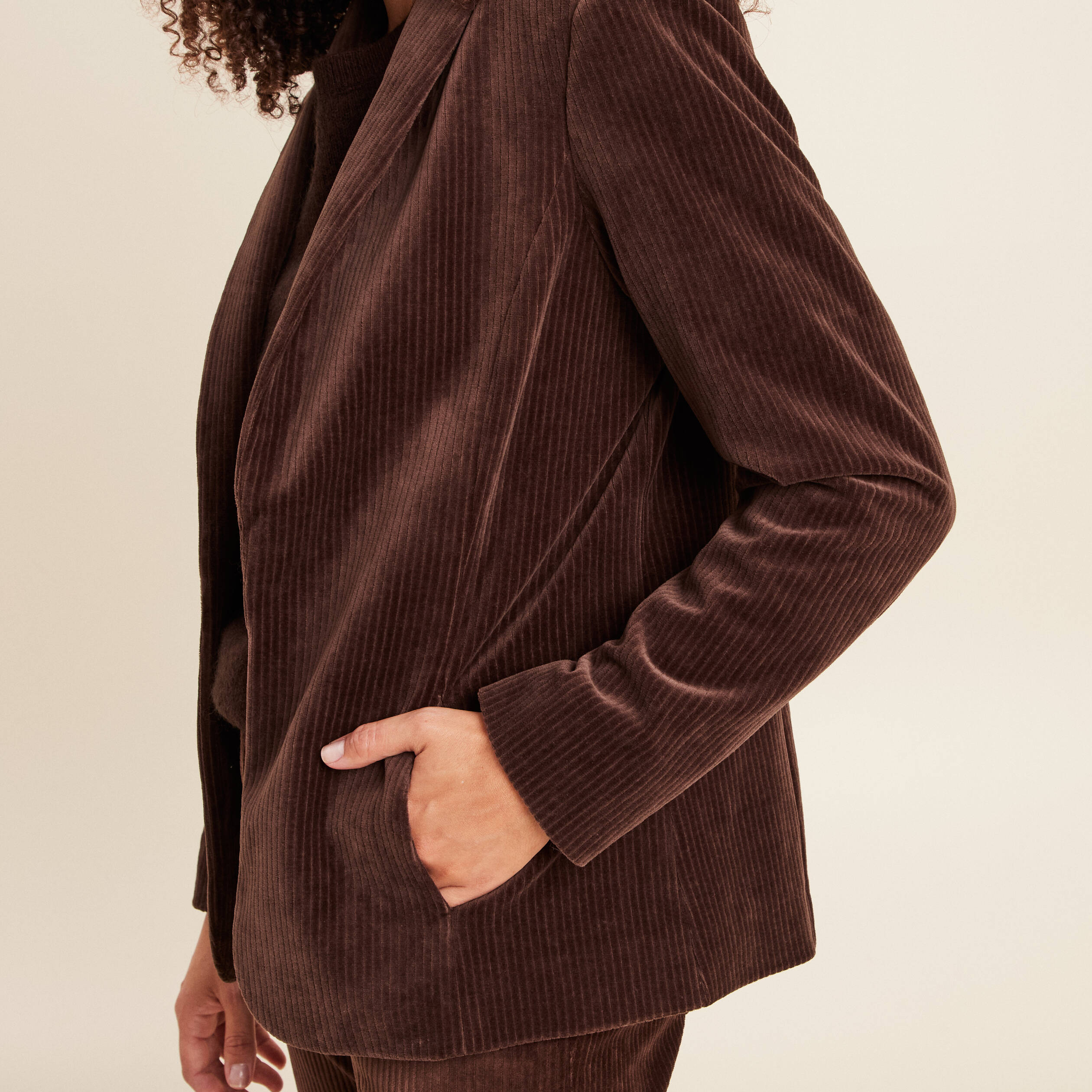 ERL Chemise En Velours Côtelé à Logo all-over | Marron | FR