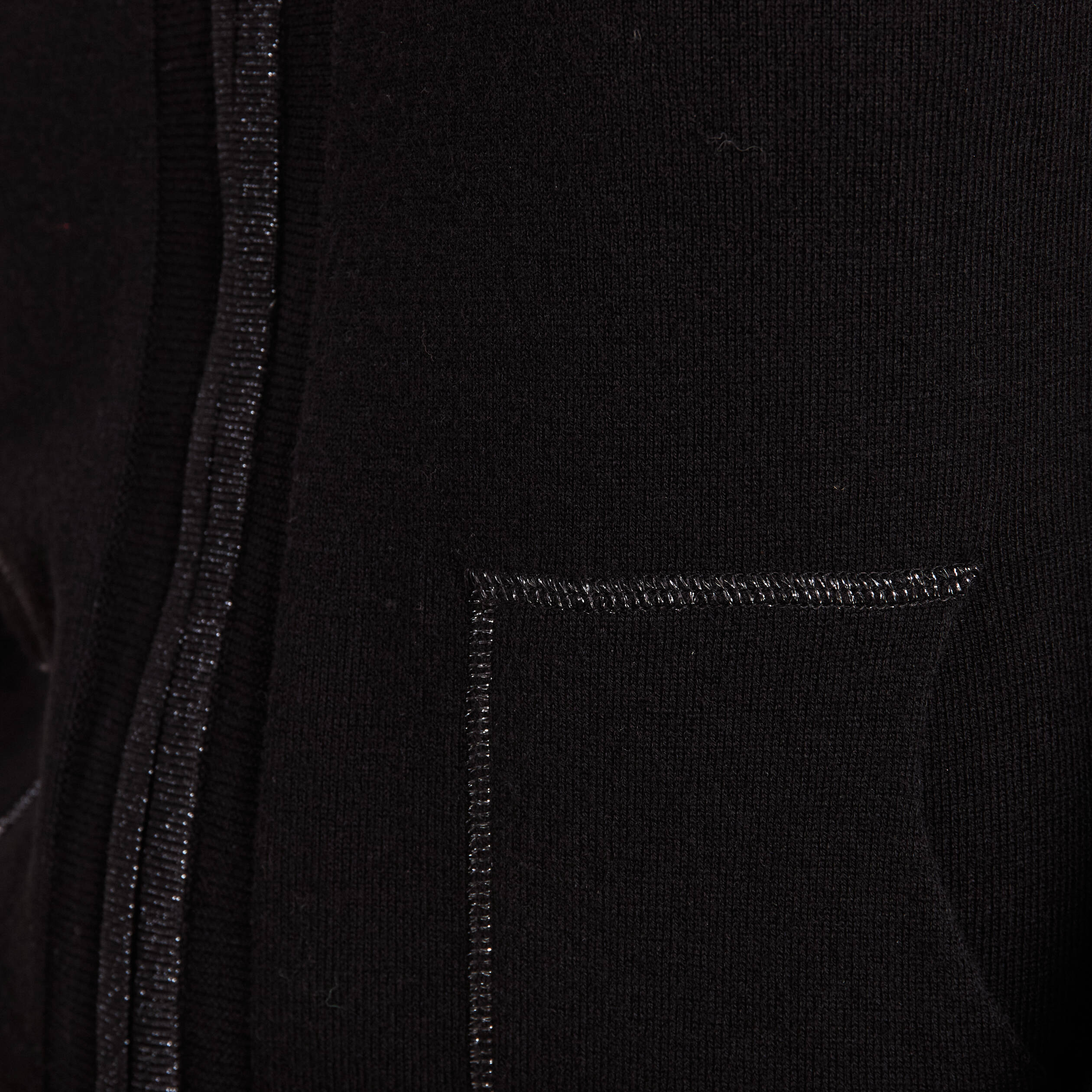 gilet manches longues a capuche noir femme Gilet manches longues à capuche noir femme