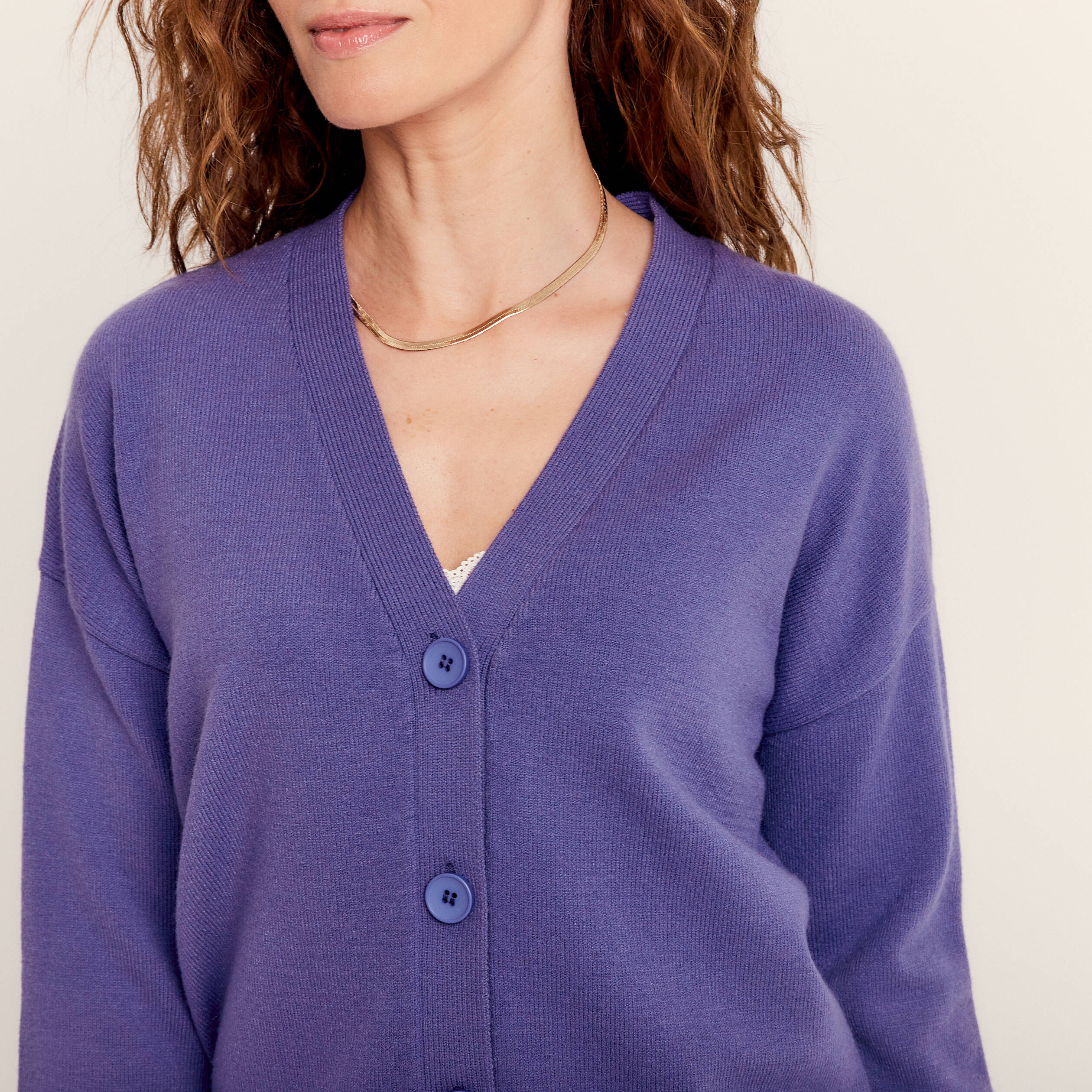 Haut Femme Danskin Now Taille S - Manches Longues Rayures Violettes, Occasion Très Bon état