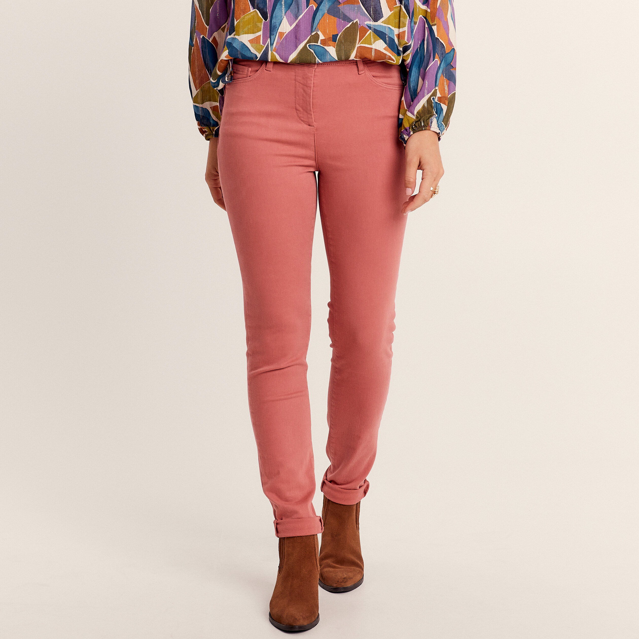 jean magique ajuste taille standard rose femme Jean magique ajusté taille standard rose femme