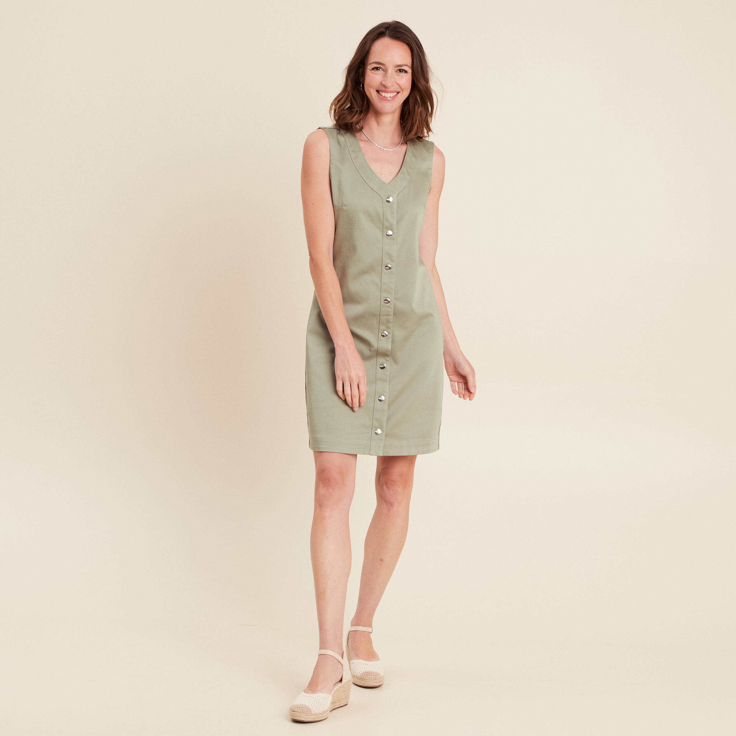 robe courte droite reversible en jean vert olive femme robe courte droite réversible en jean vert olive femme