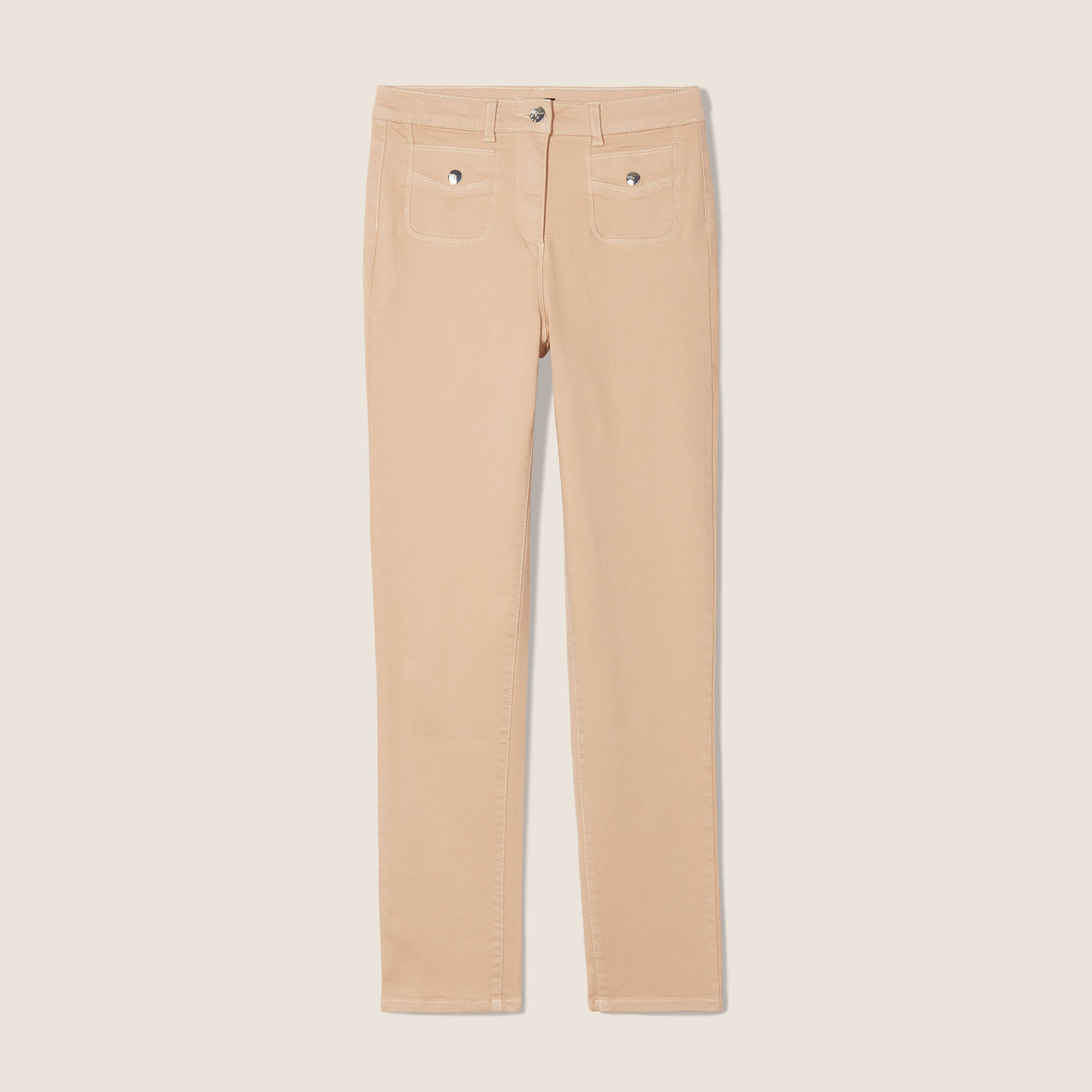 Pantalon Habillé Femme St John - Taille Haute En Taupe, Taille 10 - Neuf Avec étiquettes