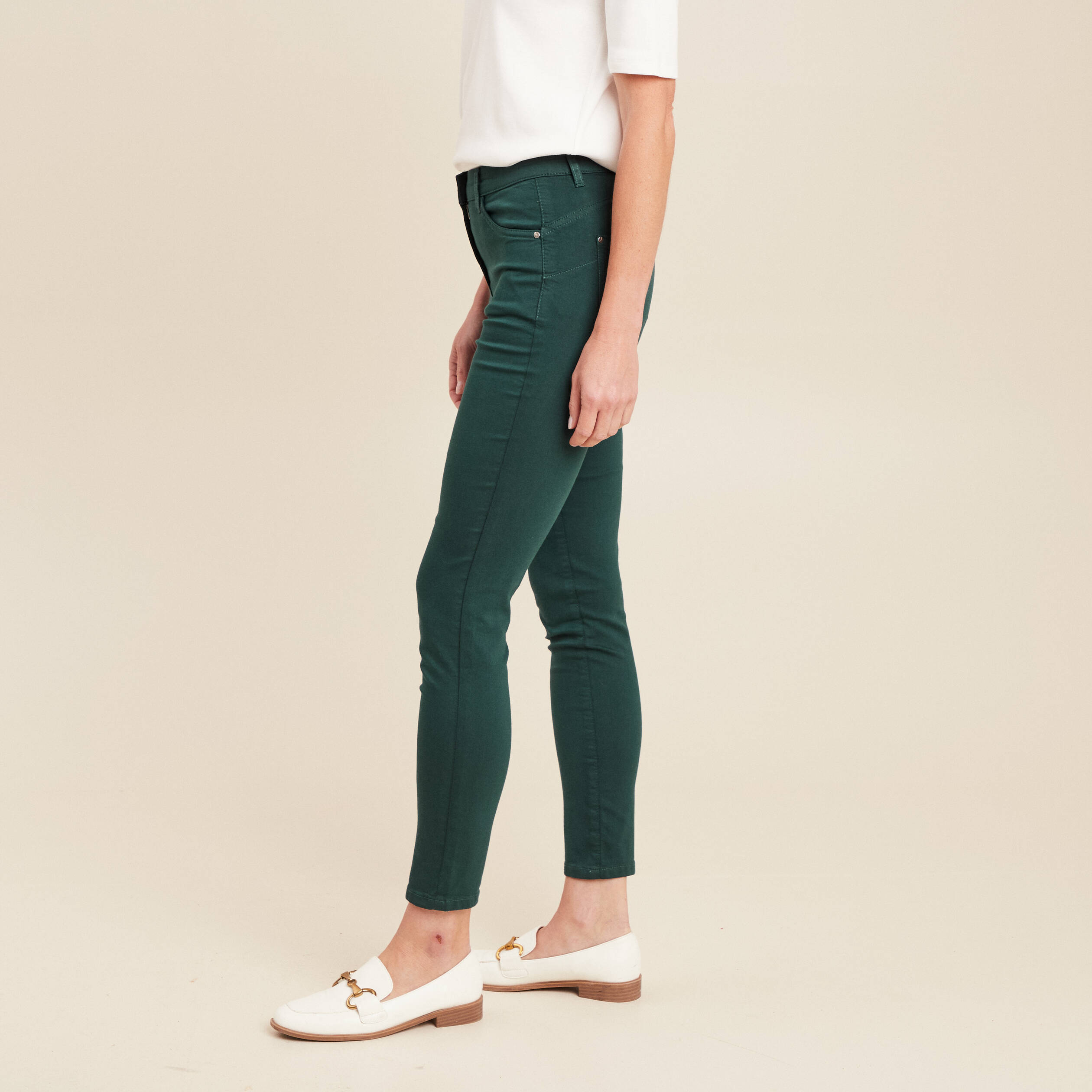 Pantalon magique Le L&eacute;ger coupe ajust&eacute;e vert fonc&eacute; femme
