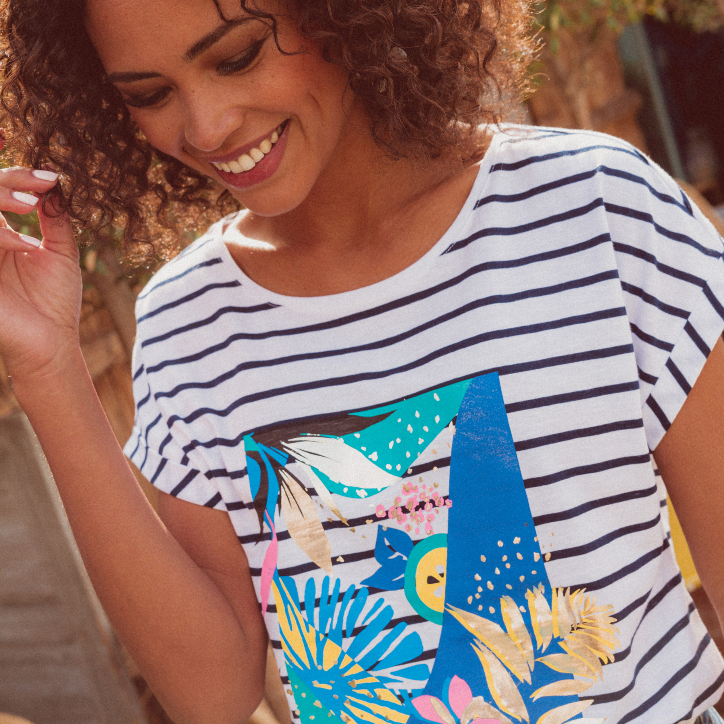 t shirt manches courtes ecru femme T-shirt manches courtes ecru femme