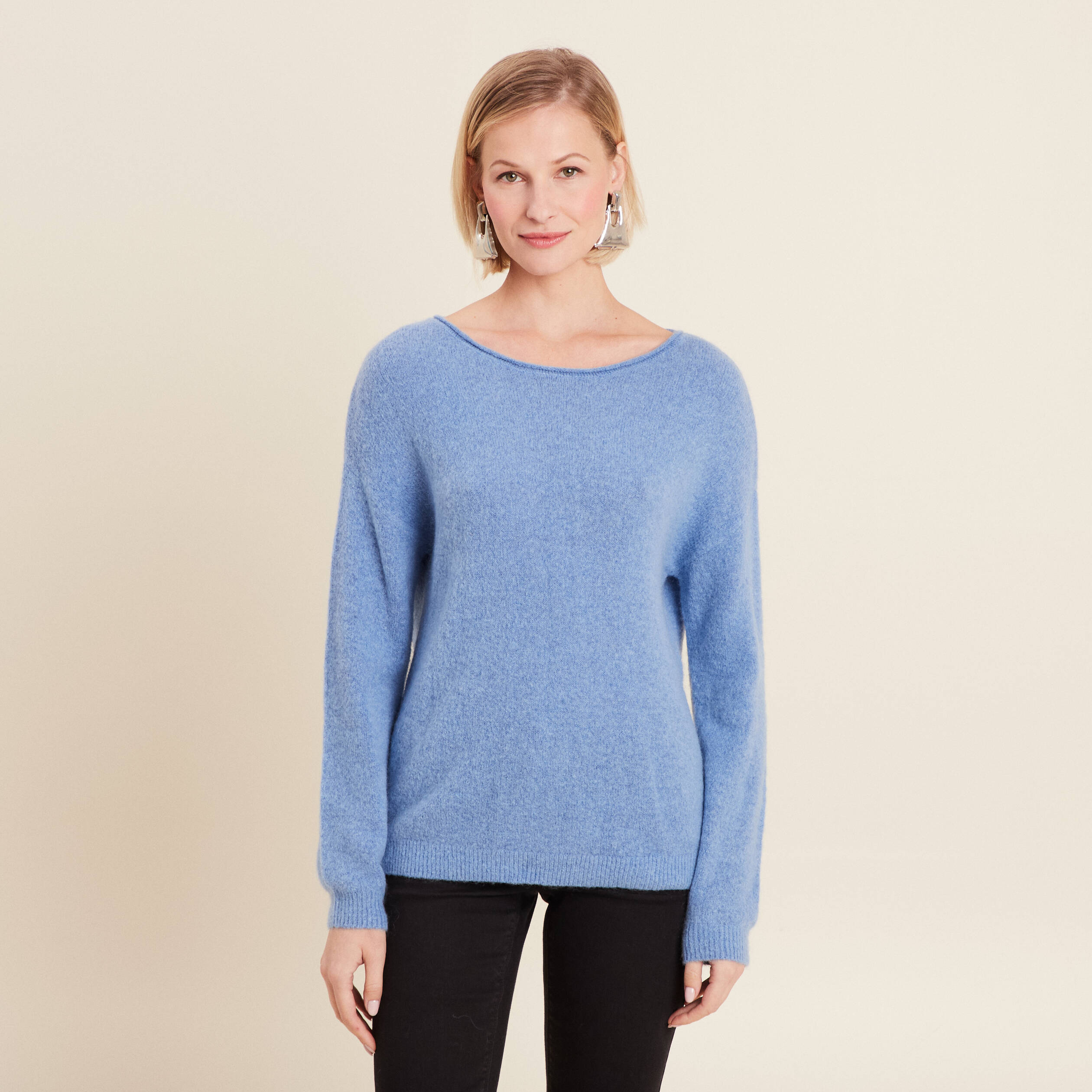 pull manches longues bleu ciel femme Pull manches longues bleu ciel femme