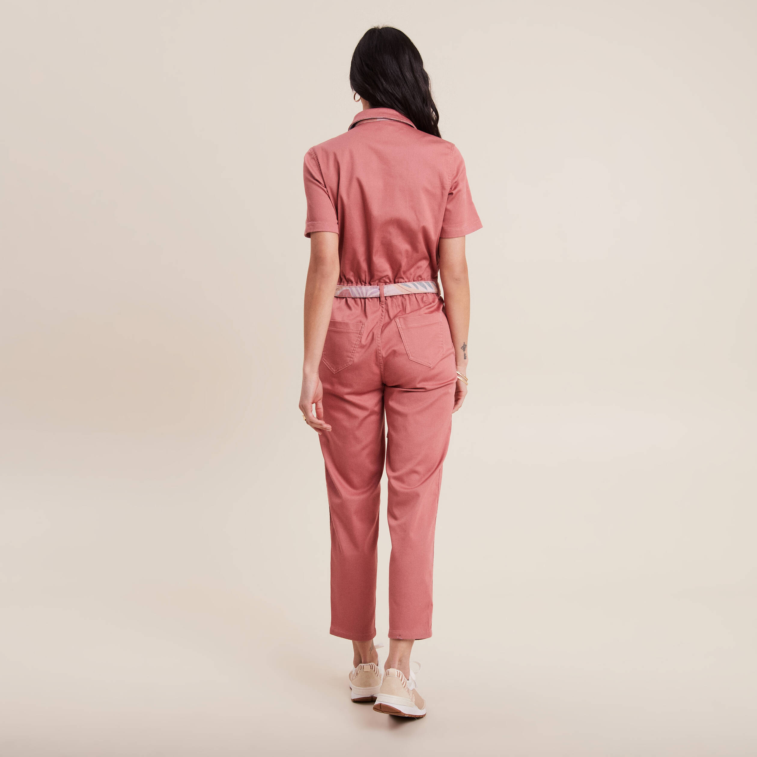 combinaison pantalon reversible orange corail femme Combinaison pantalon réversible orange corail femme