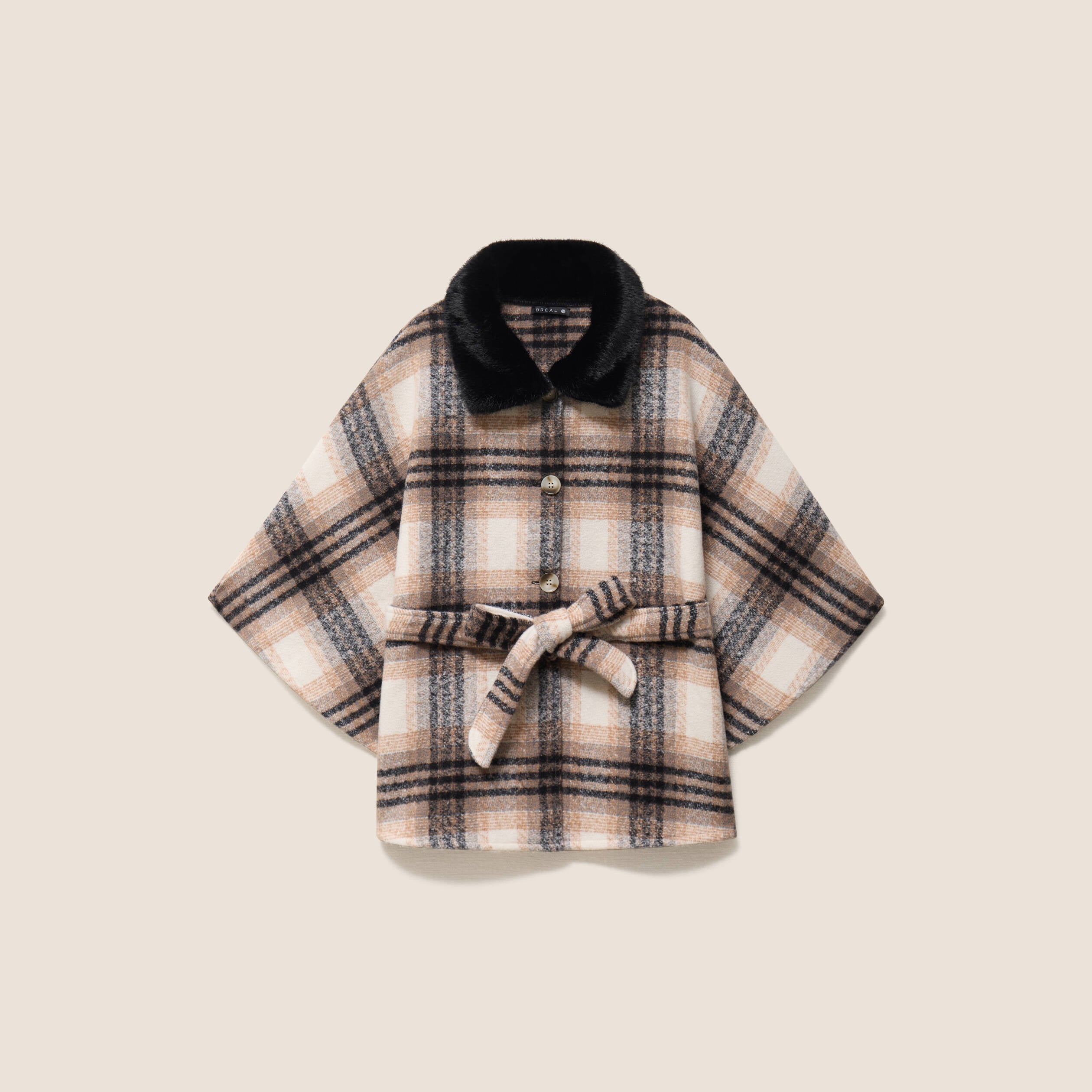 Poncho bordeaux femme