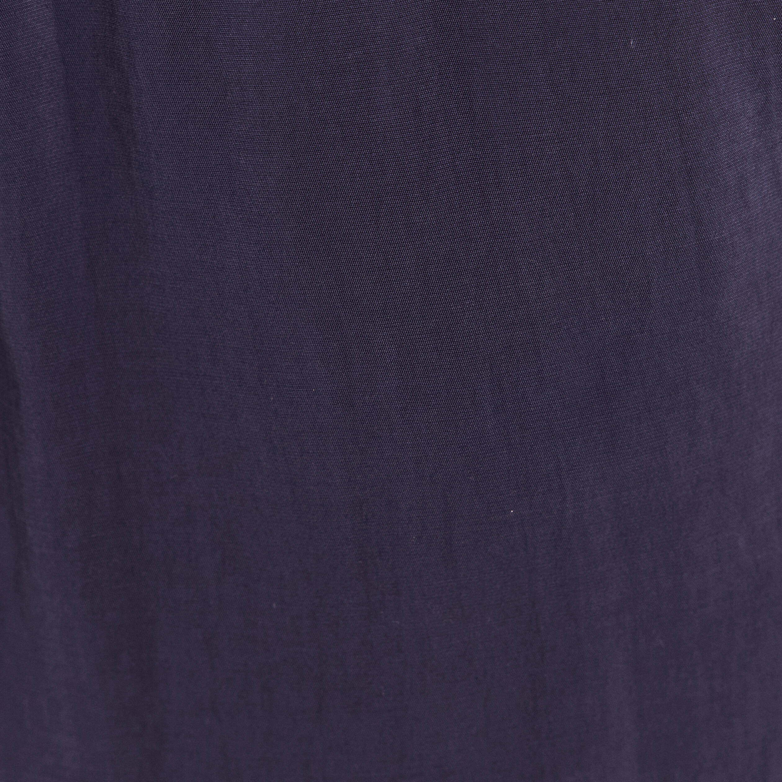 Pantalon large bleu marine femme