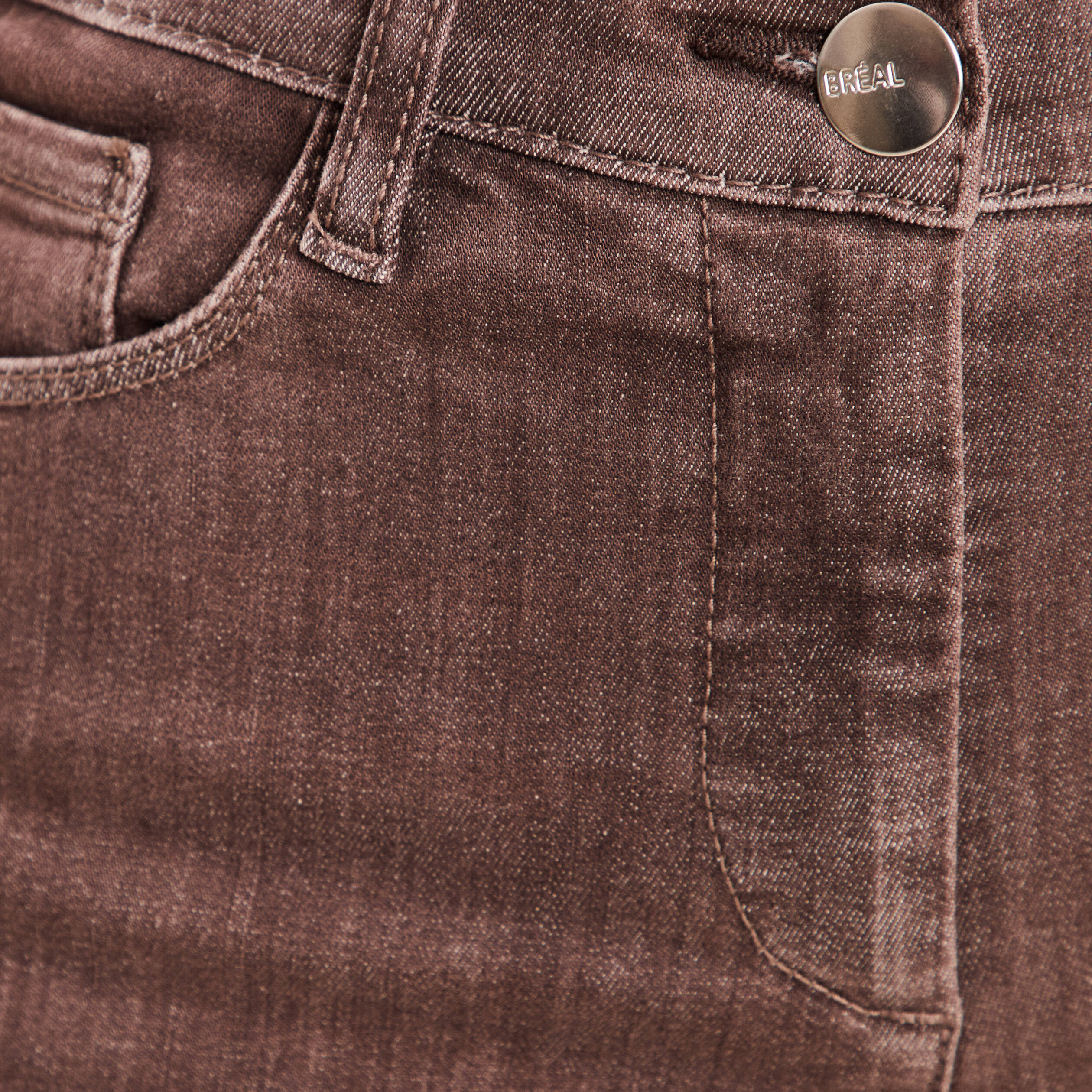 Jean magique L'Unique coupe bootcut marron clair femme