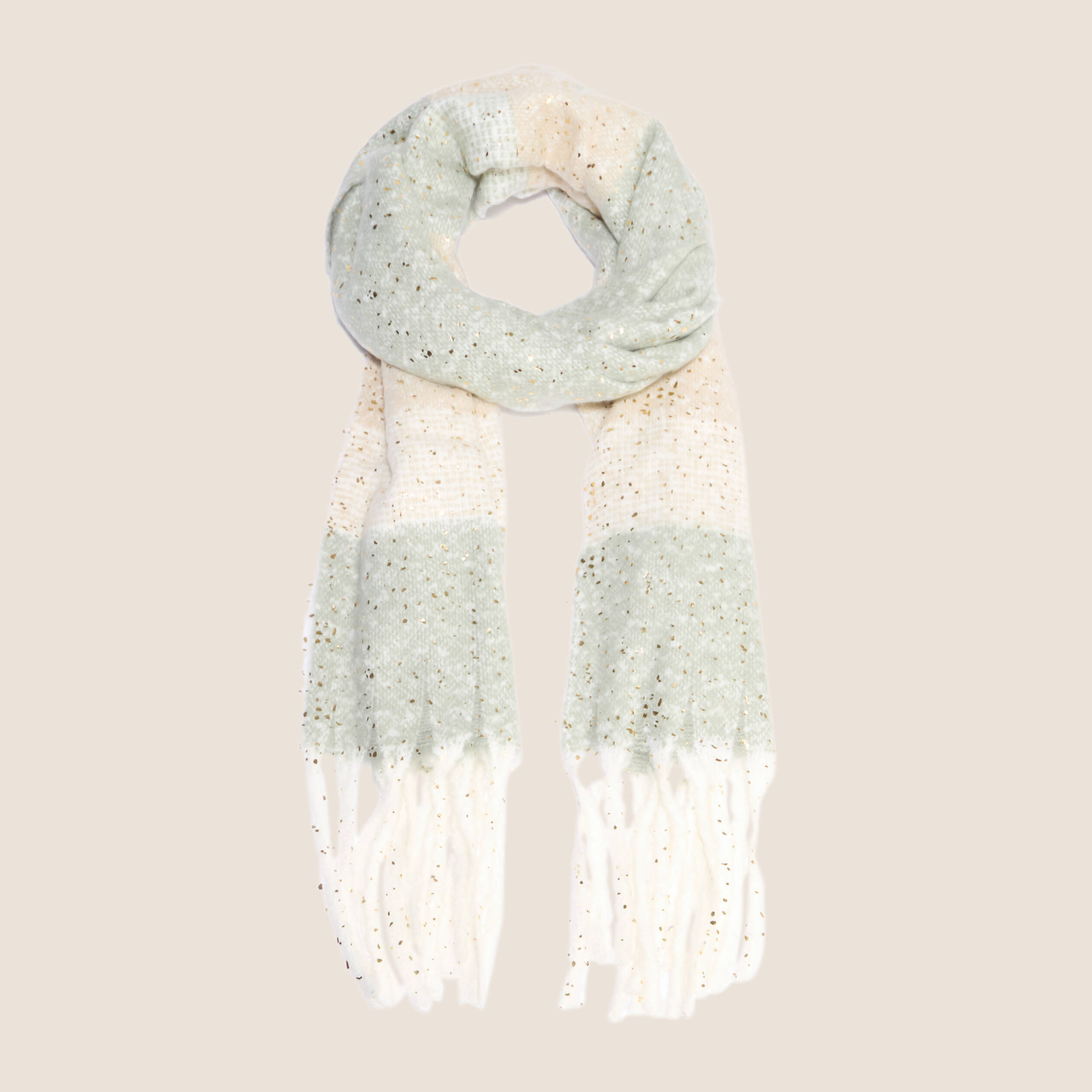 Echarpe Plaid vert pastel femme
