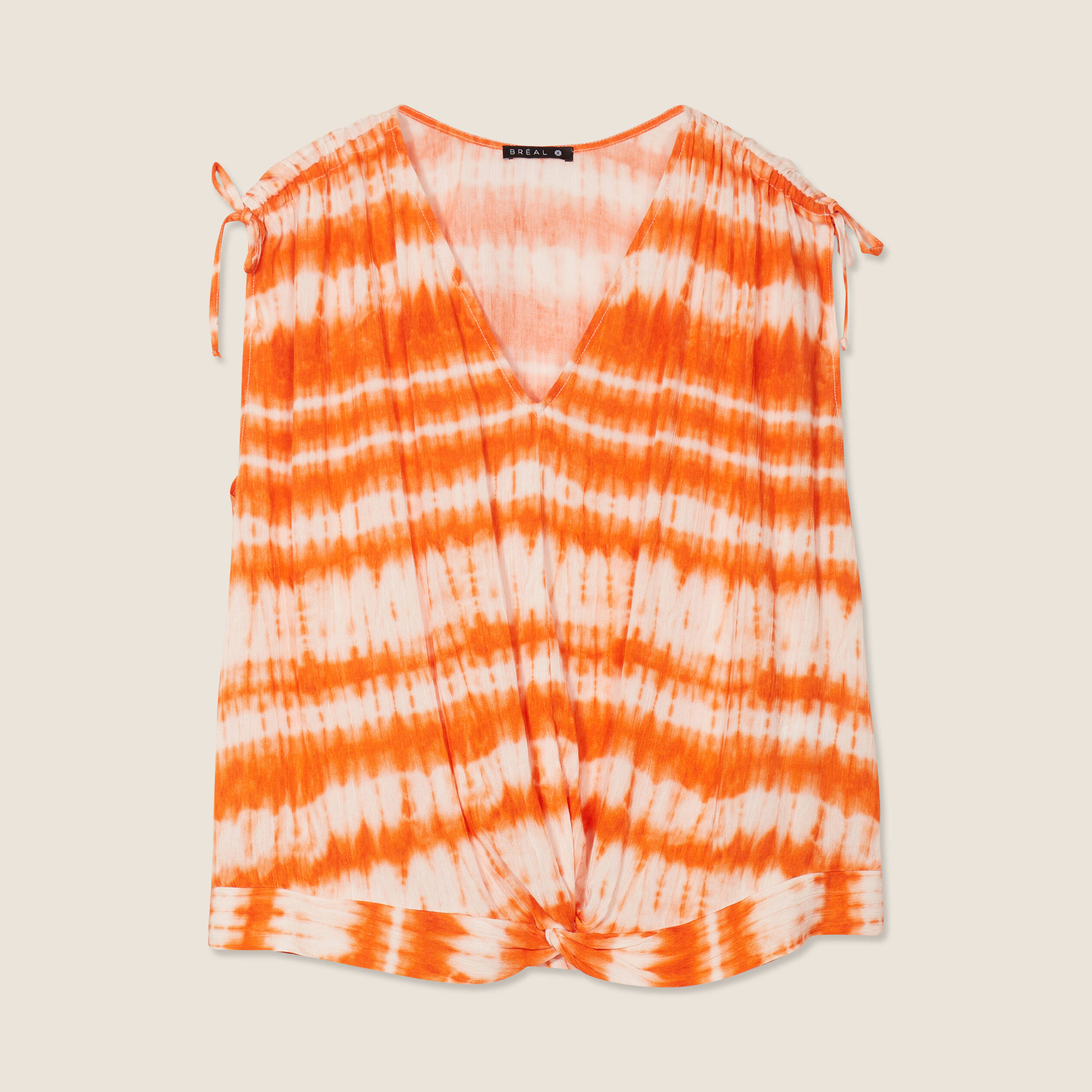blouse sans manches orange femme Blouse sans manches orange femme