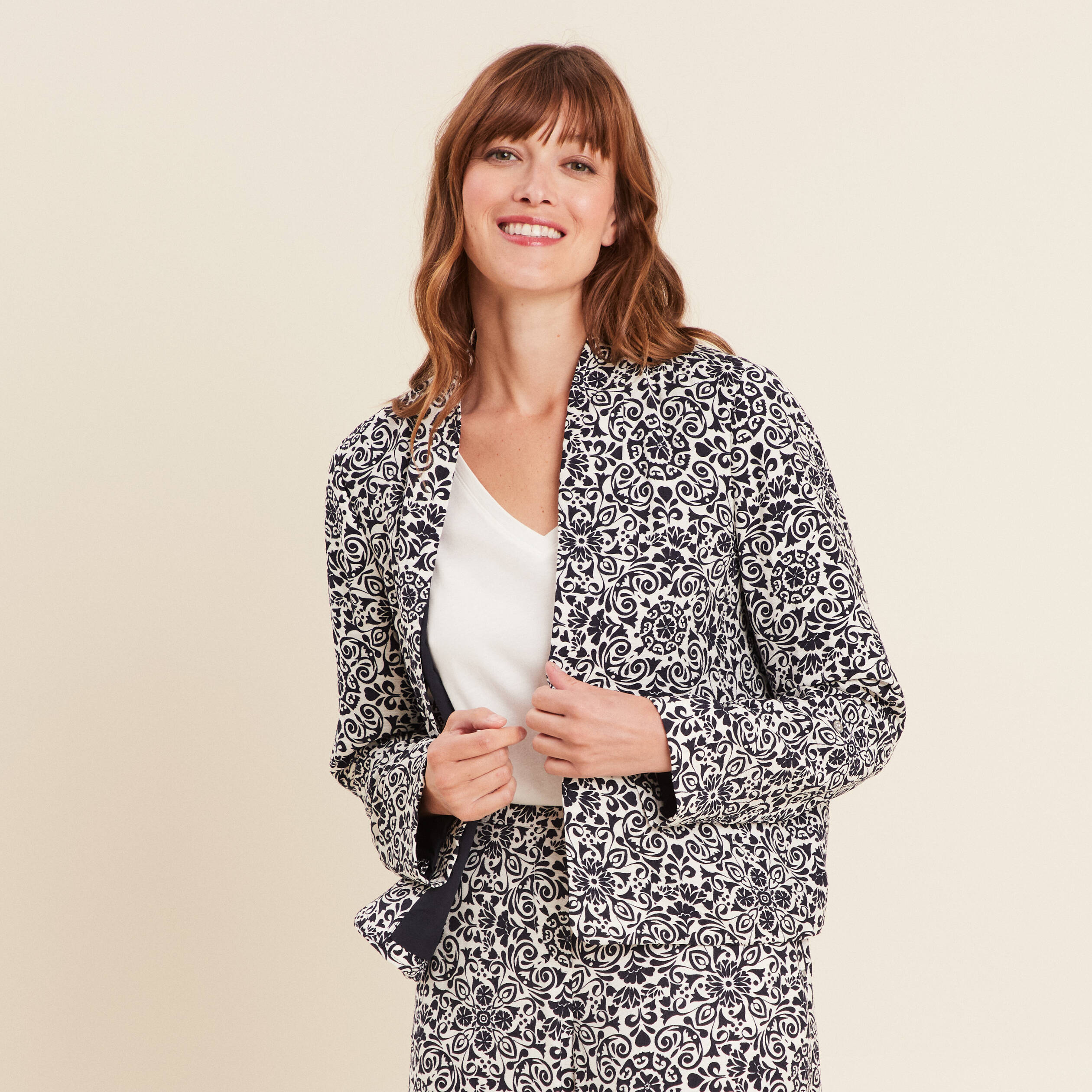 veste ouverte doublee bleu marine femme Veste ouverte doublée bleu marine femme