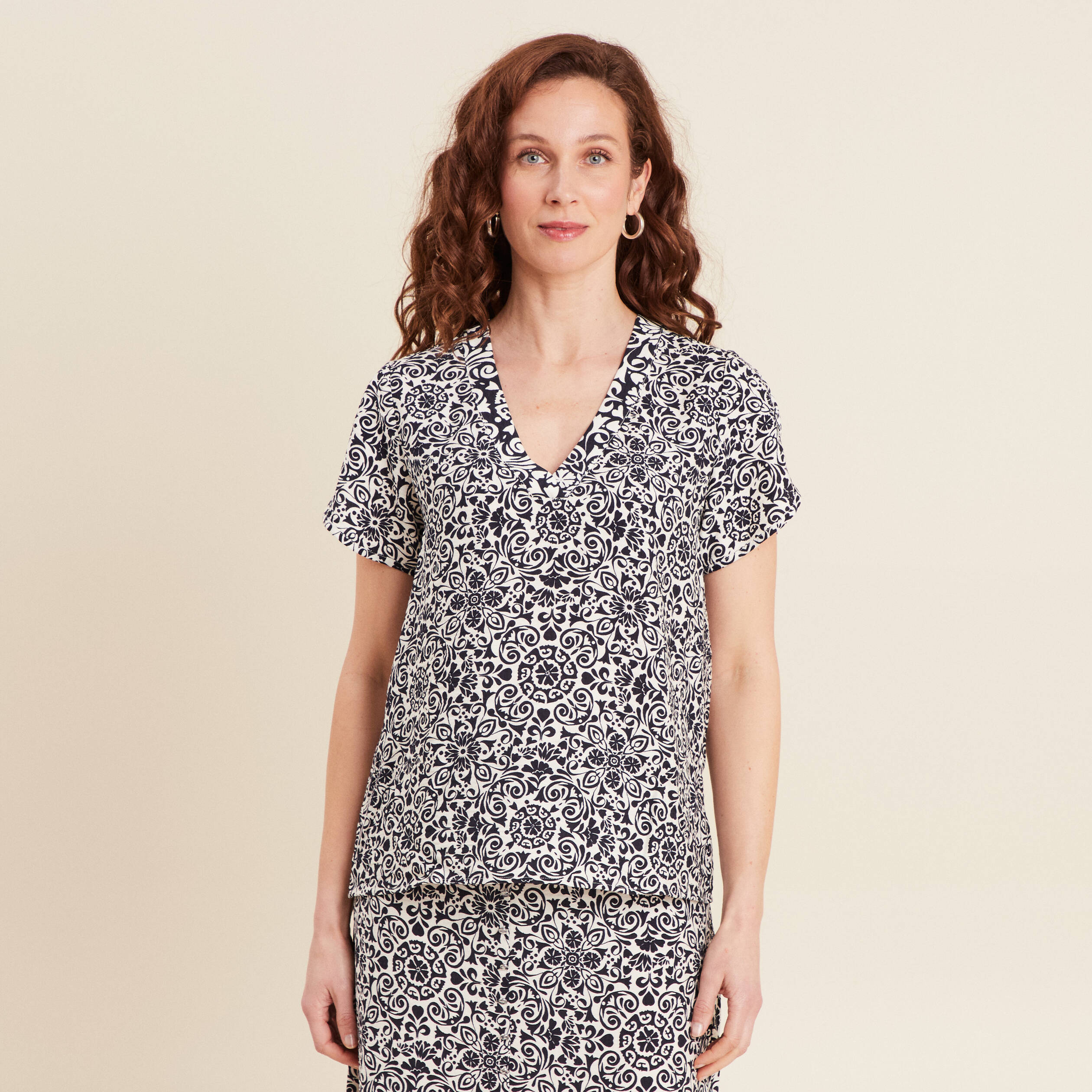 blouse manches courtes bleu marine femme Blouse manches courtes bleu marine femme